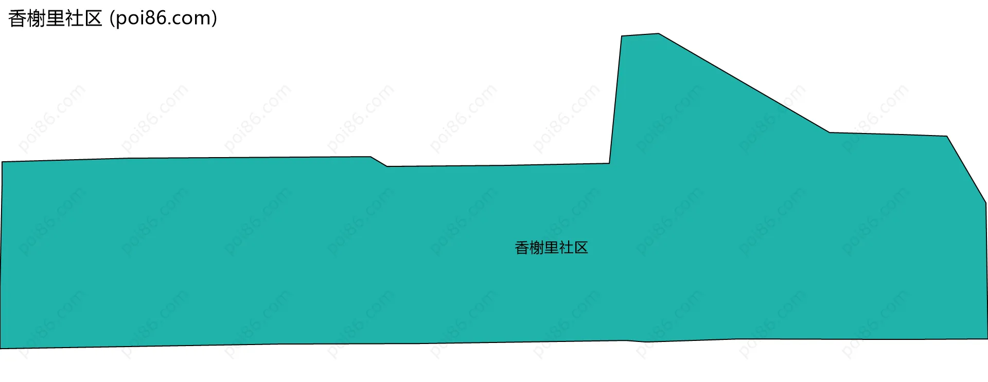 香榭里社区边界地图
