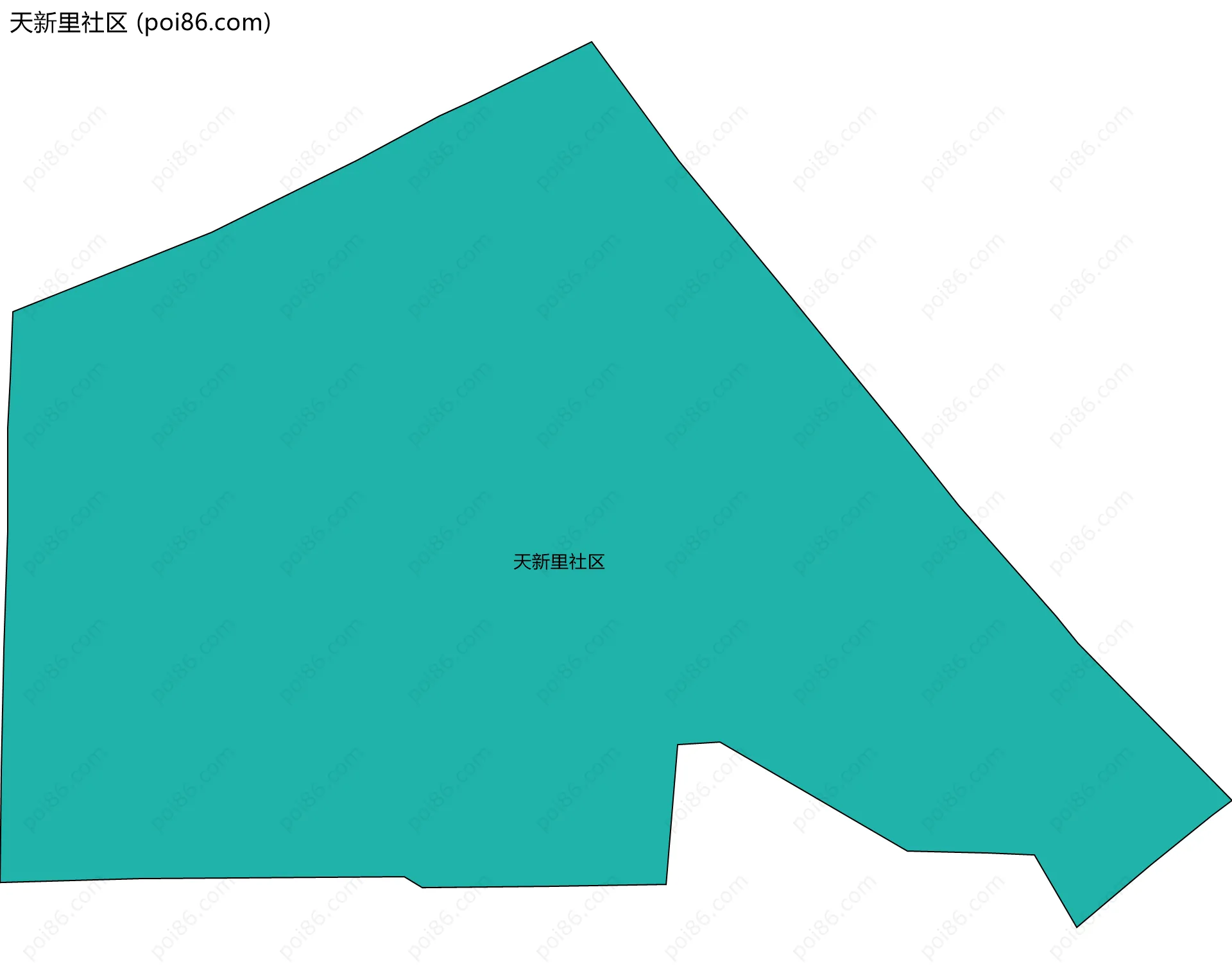 天新里社区边界地图