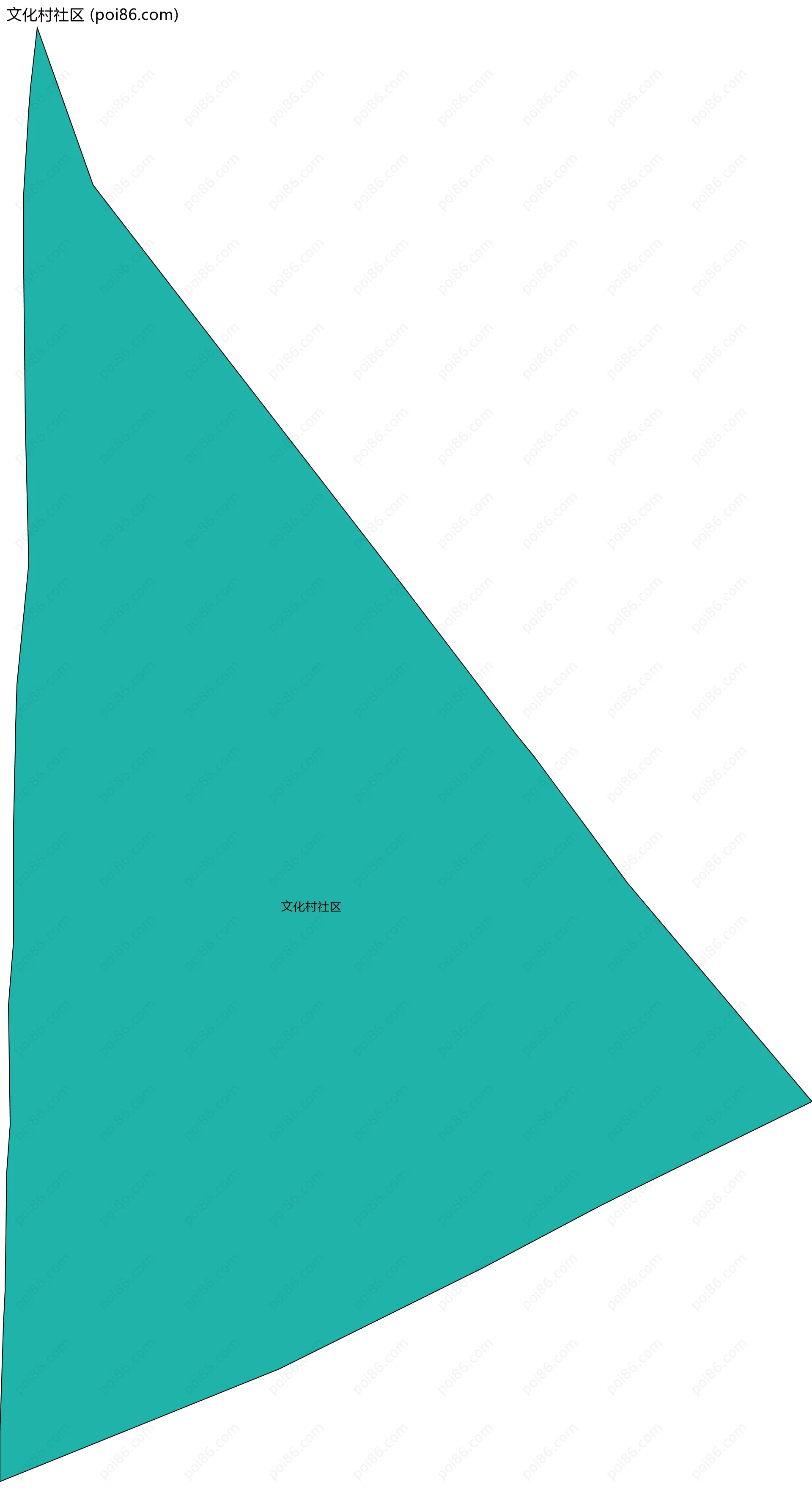 文化村社区边界地图