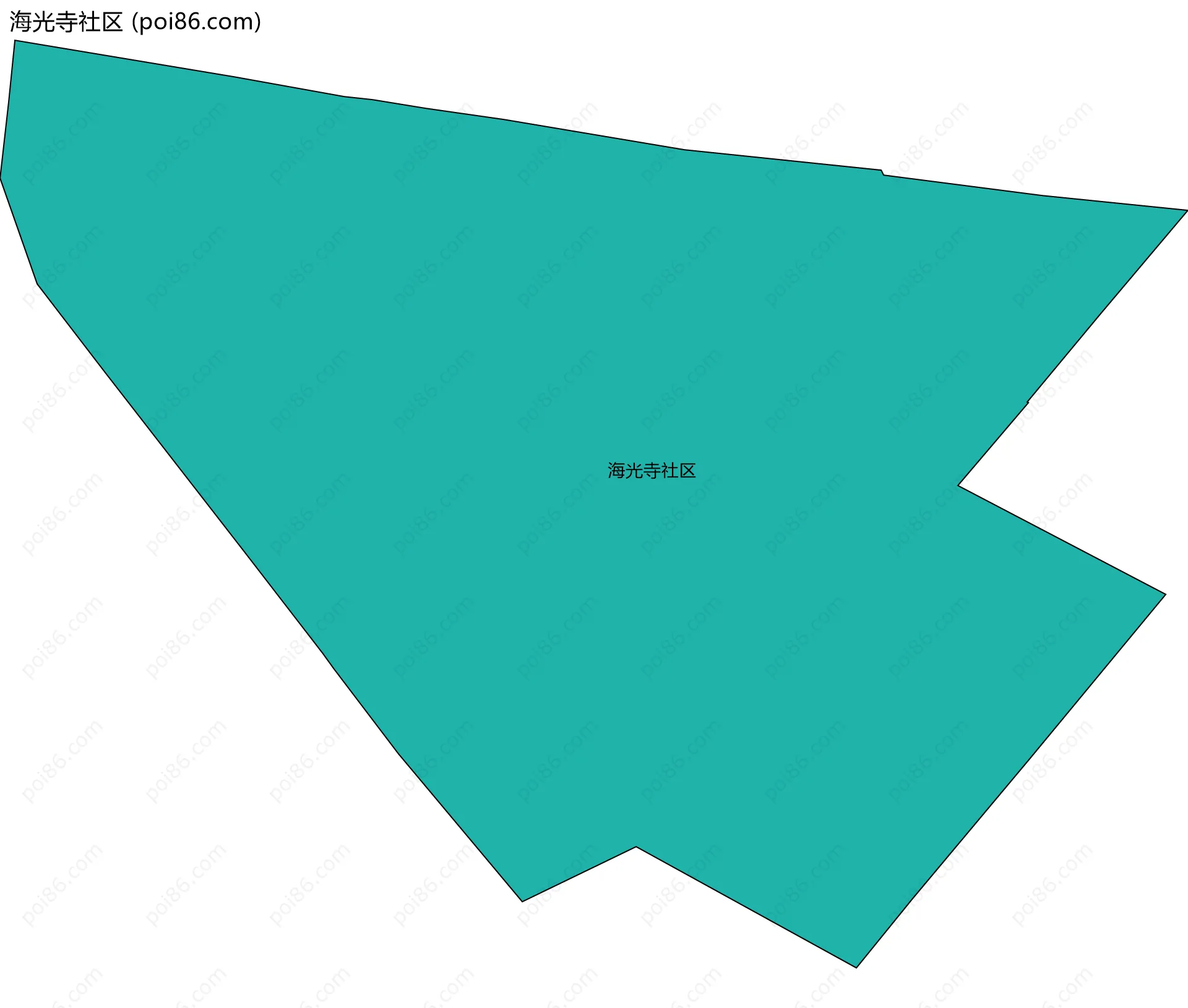 海光寺社区边界地图