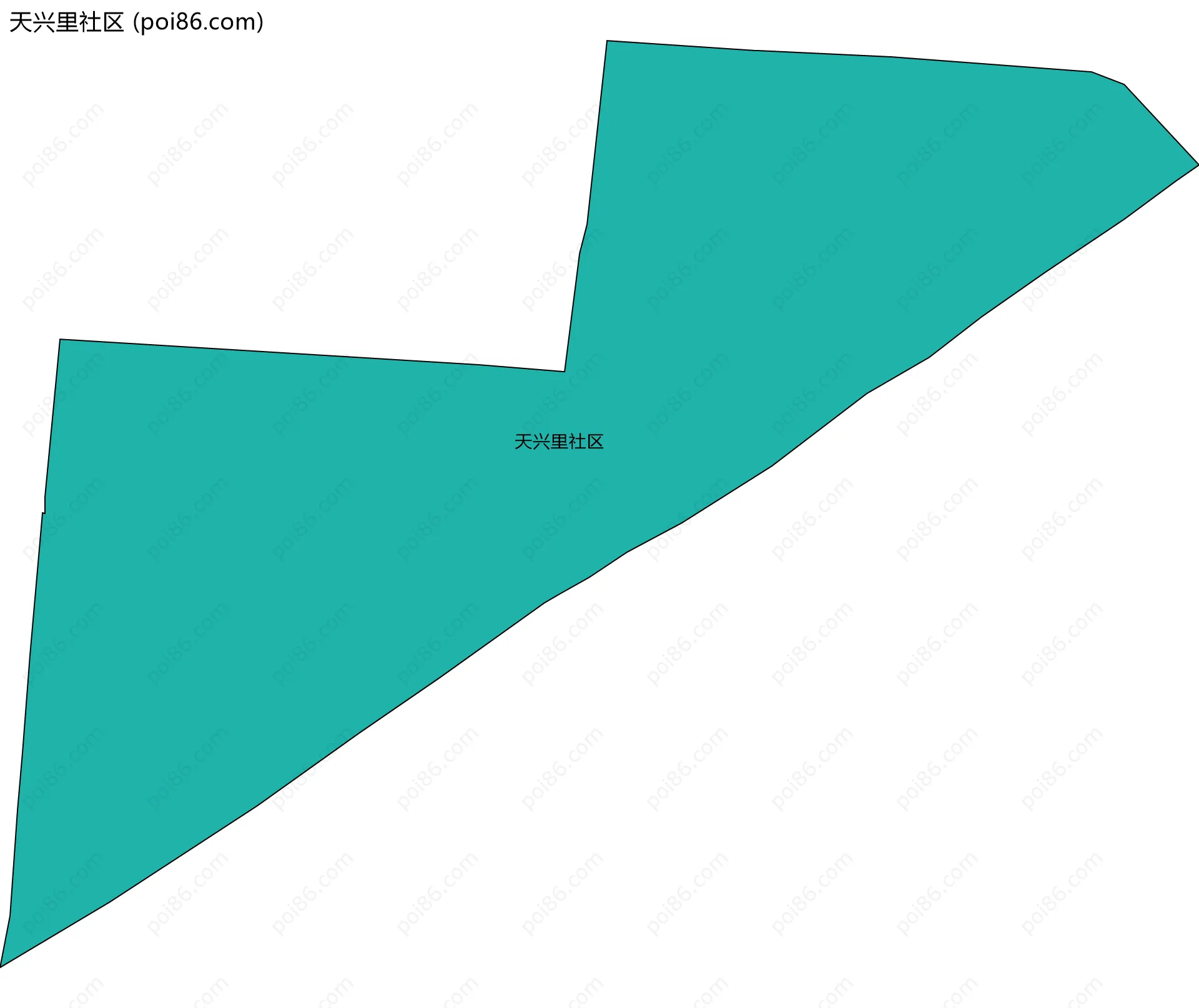 天兴里社区边界地图