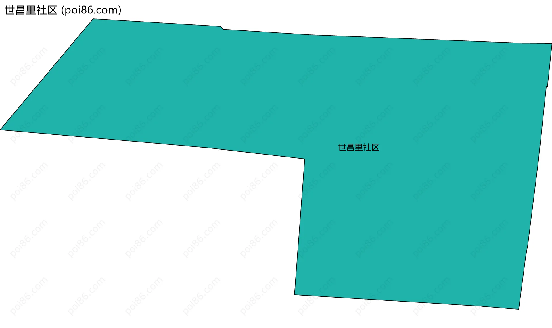 世昌里社区边界地图
