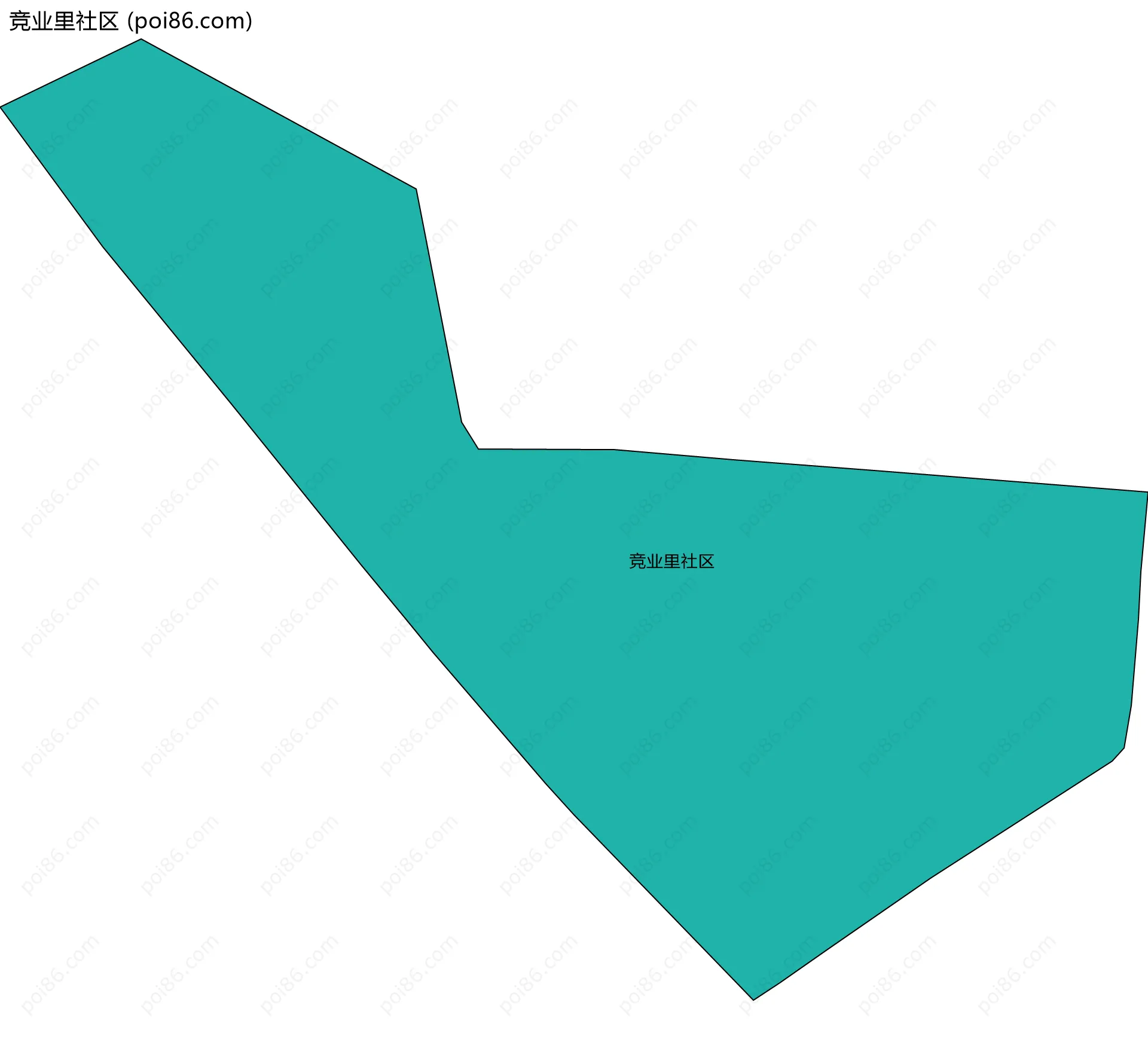 竞业里社区边界地图