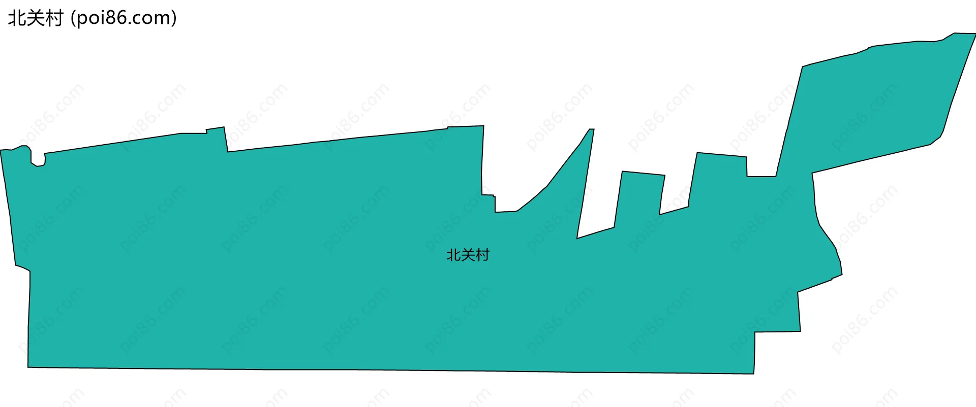 北关村边界地图