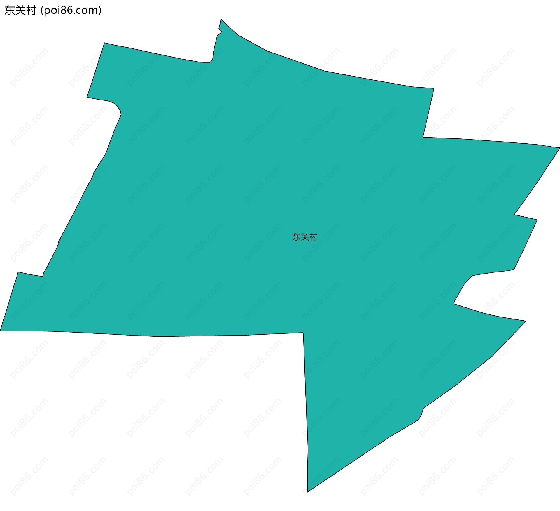 东关村边界地图