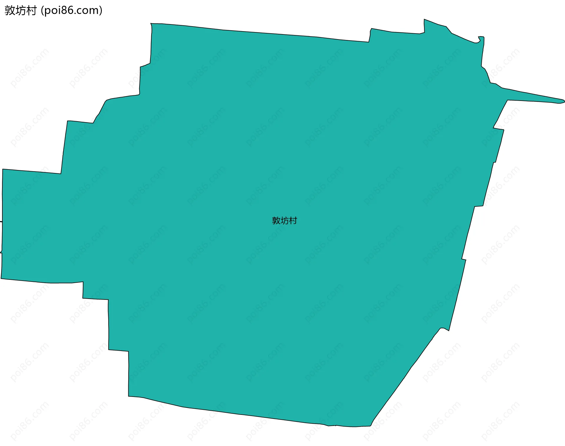 敦坊村边界地图