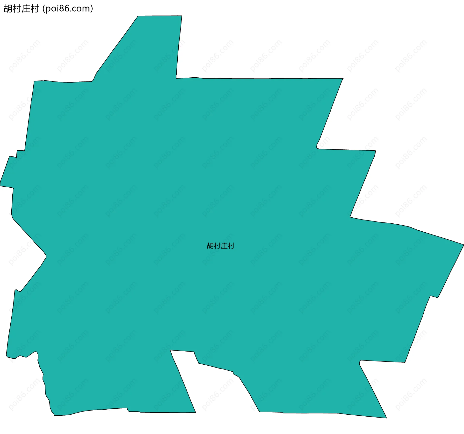 胡村庄村边界地图