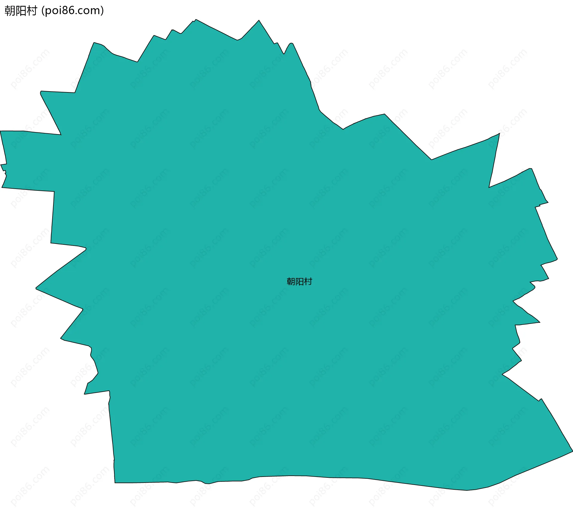 朝阳村边界地图
