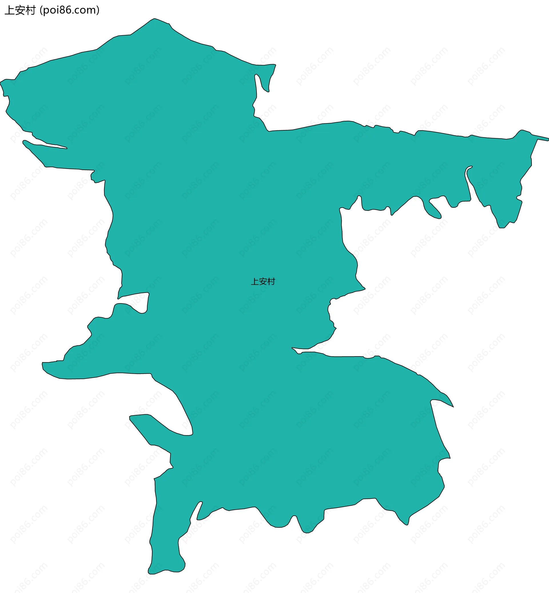 上安村边界地图
