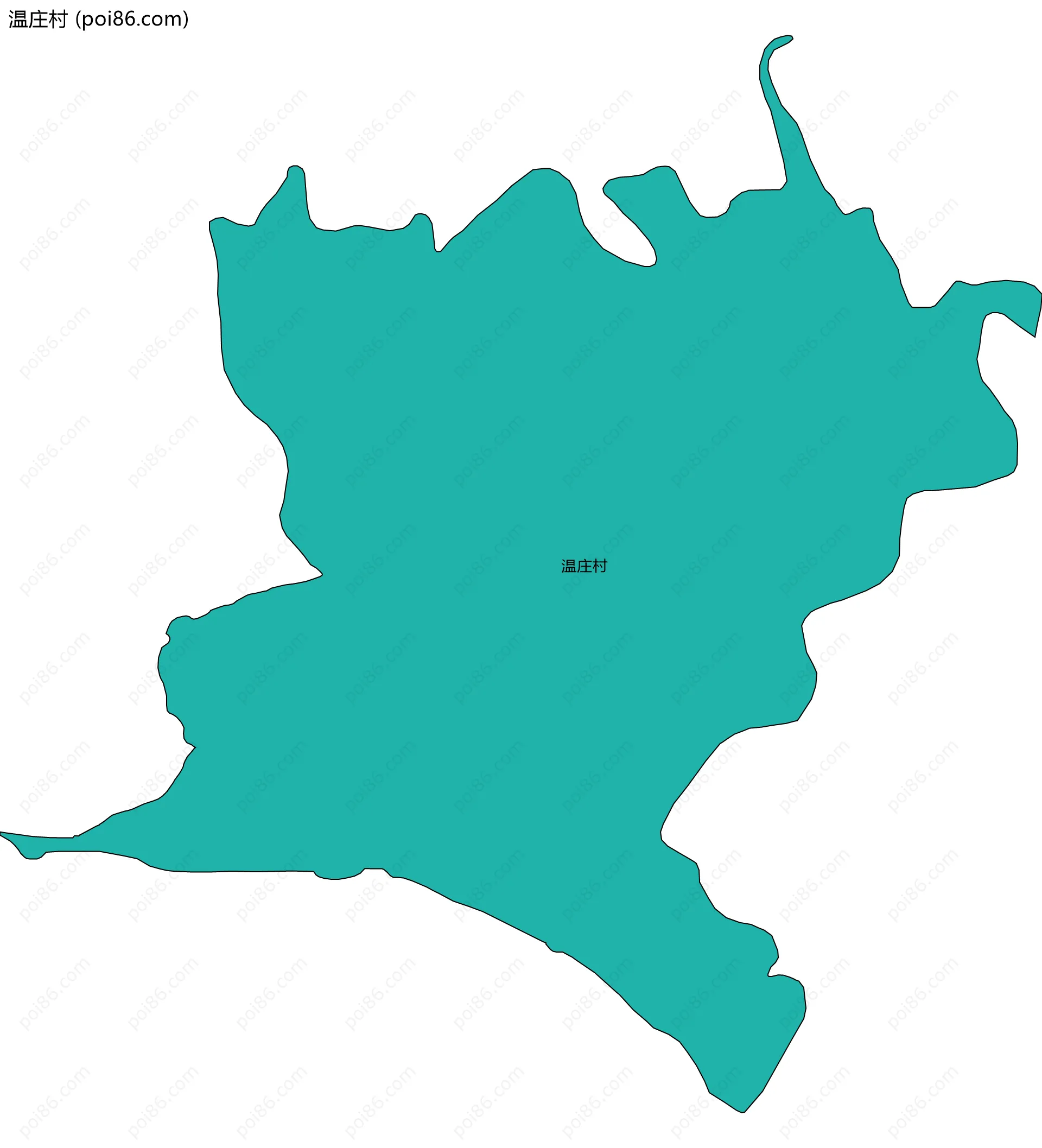 温庄村边界地图