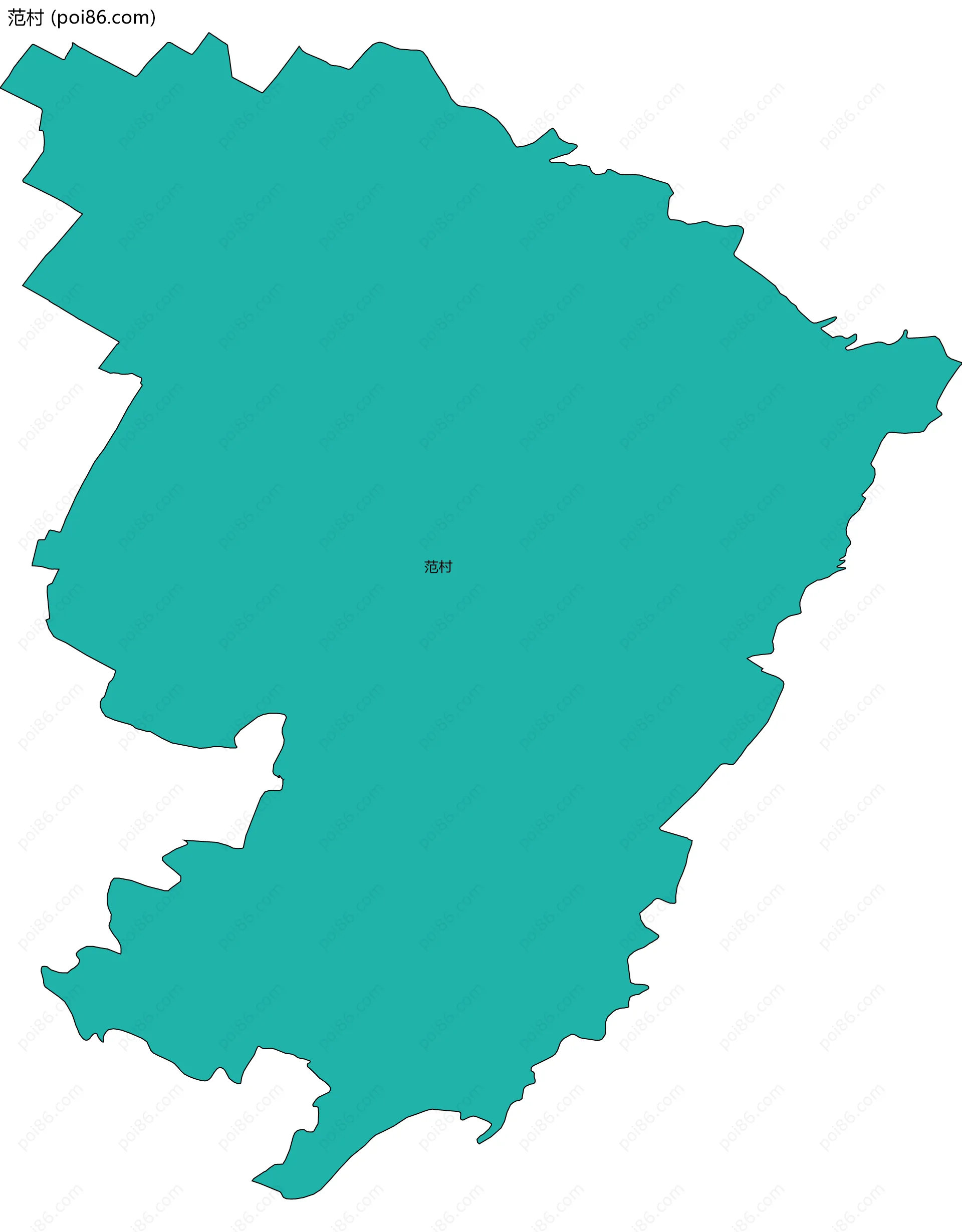 范村边界地图