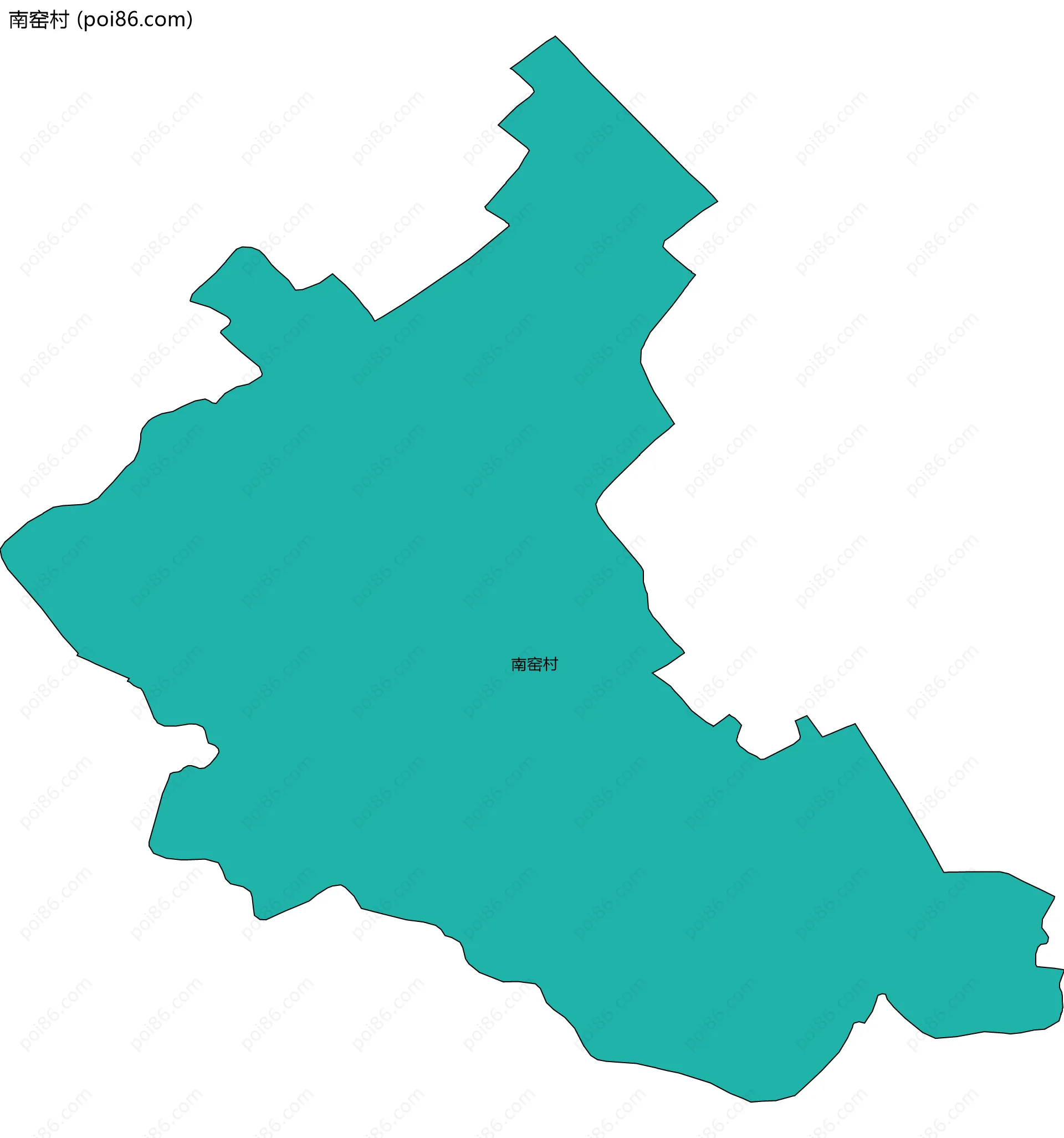 南窑村边界地图