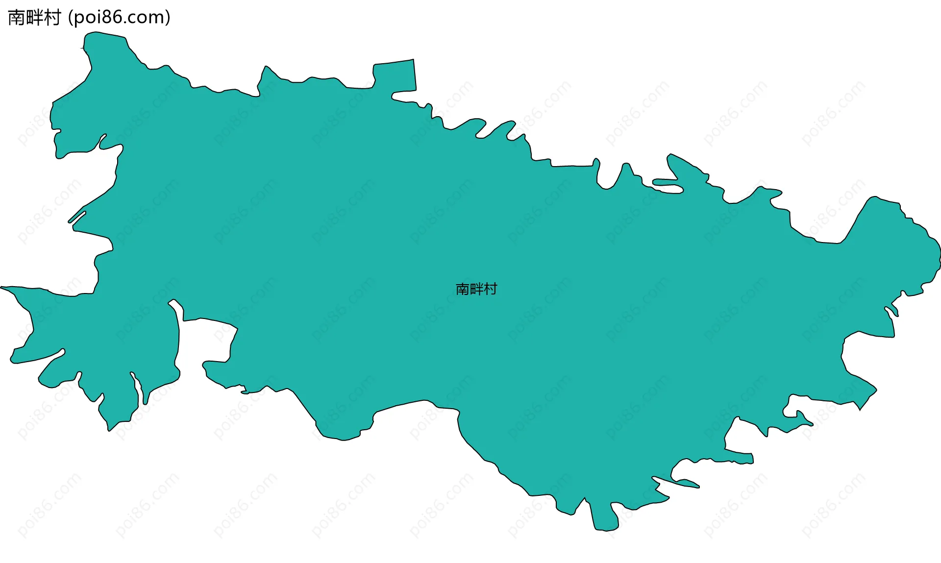 南畔村边界地图