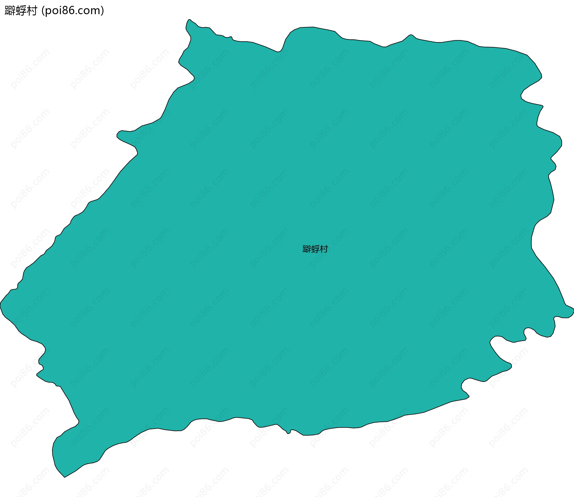 躃蜉村边界地图