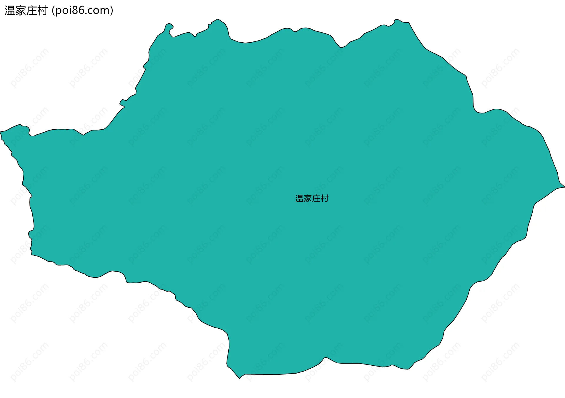 温家庄村边界地图