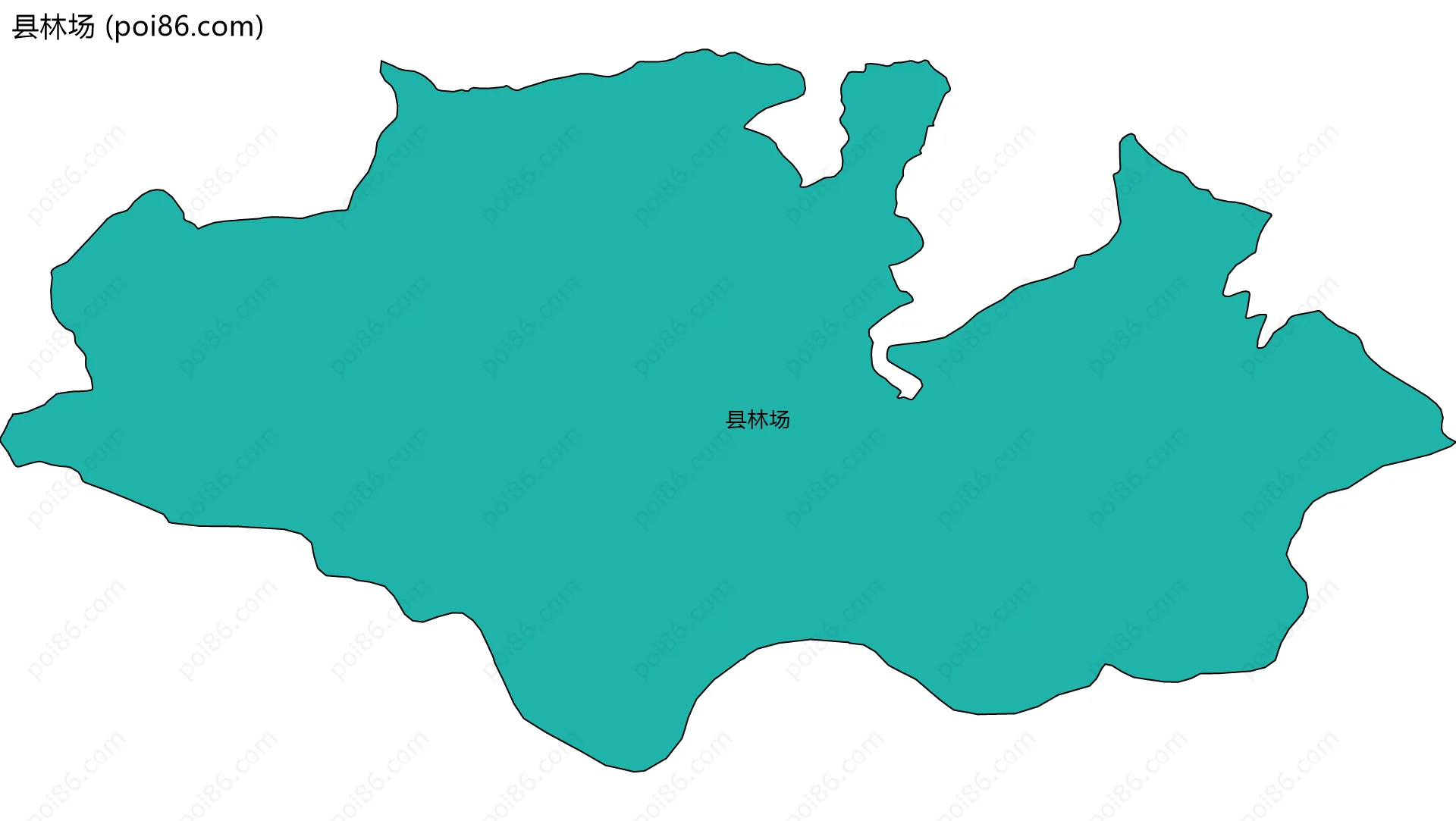 县林场边界地图