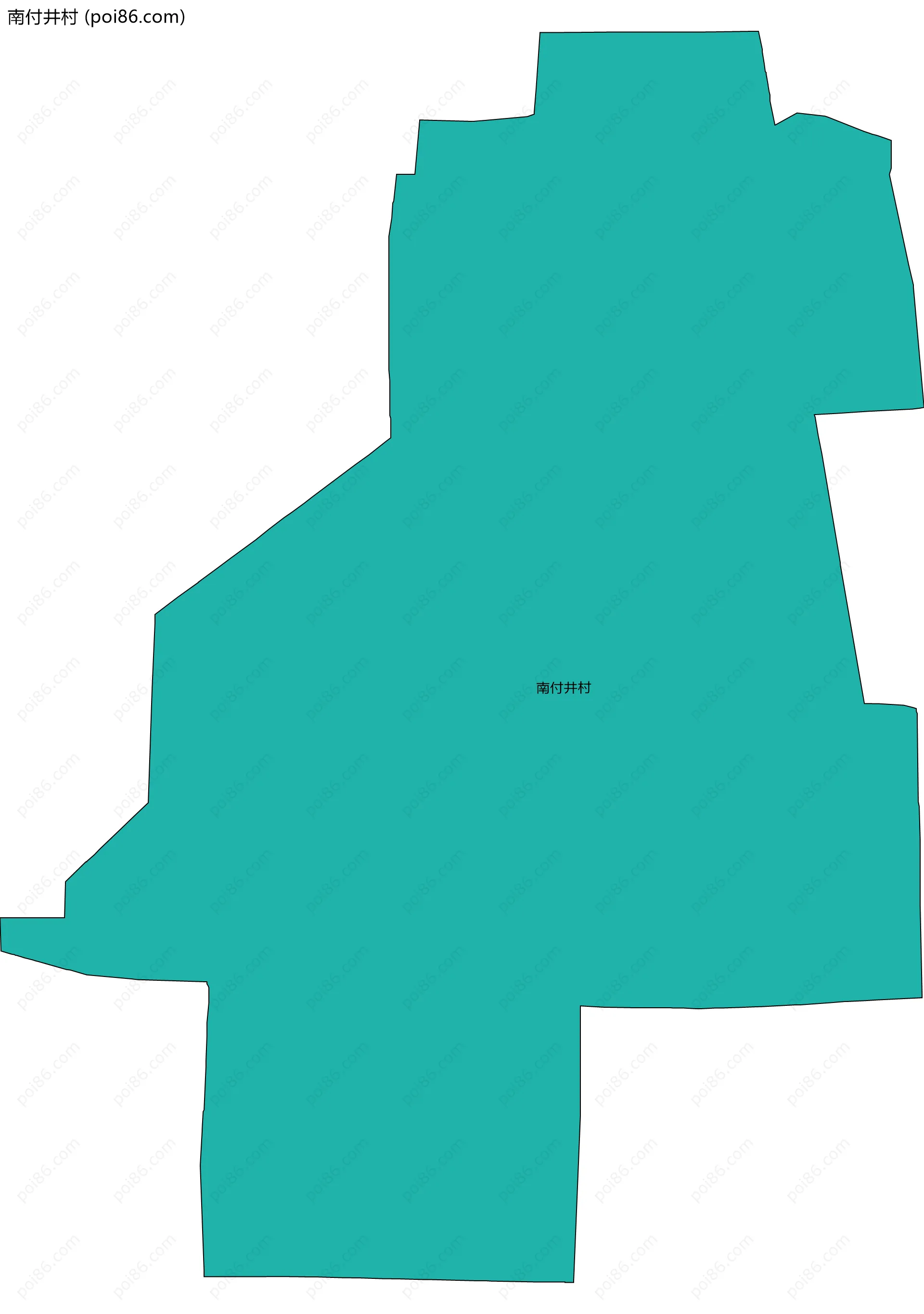 南付井村边界地图