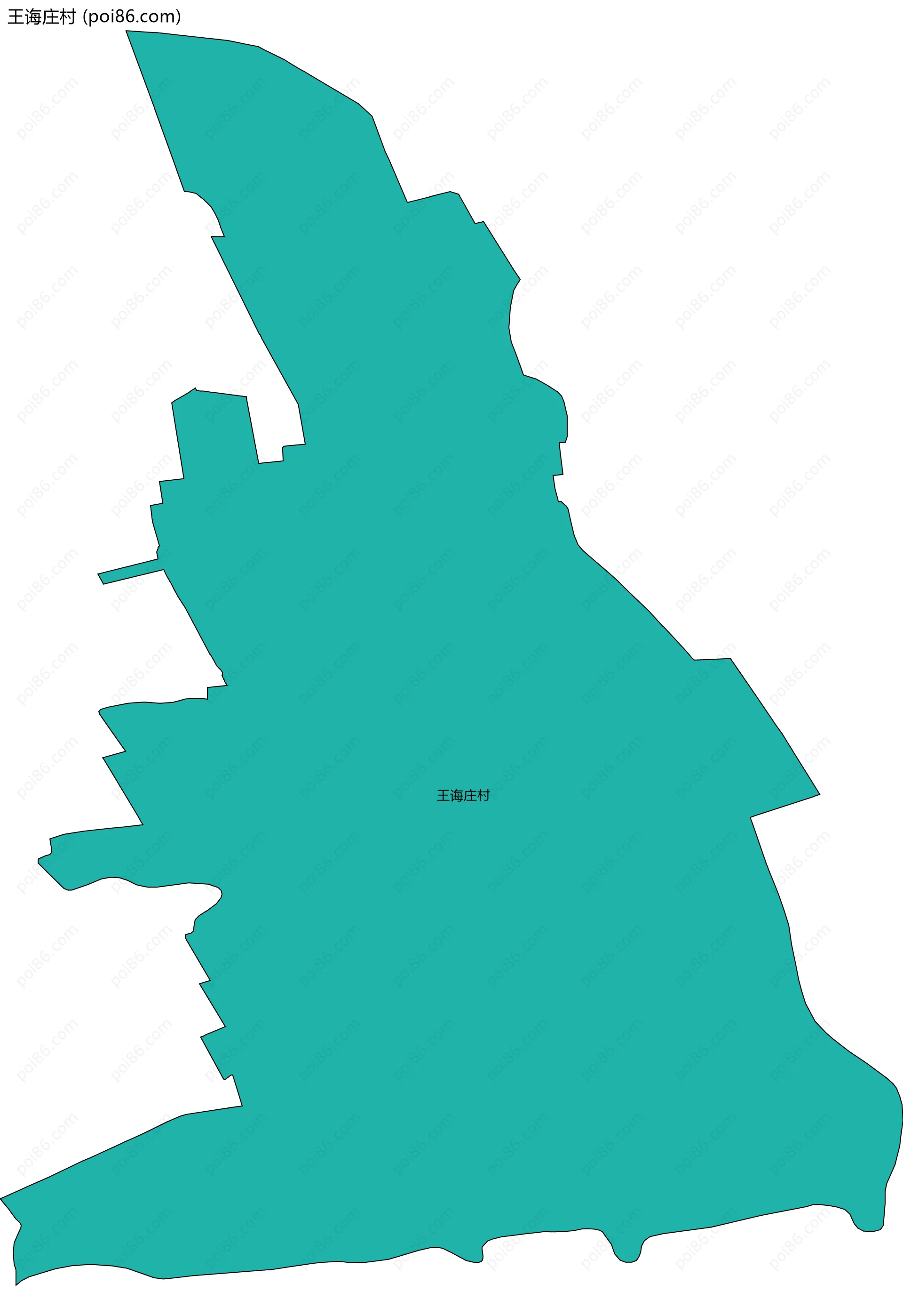 王诲庄村边界地图