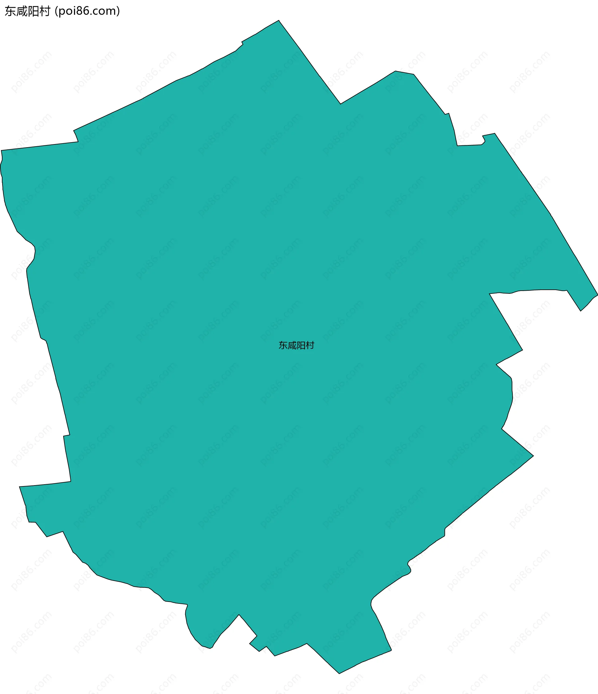 东咸阳村边界地图