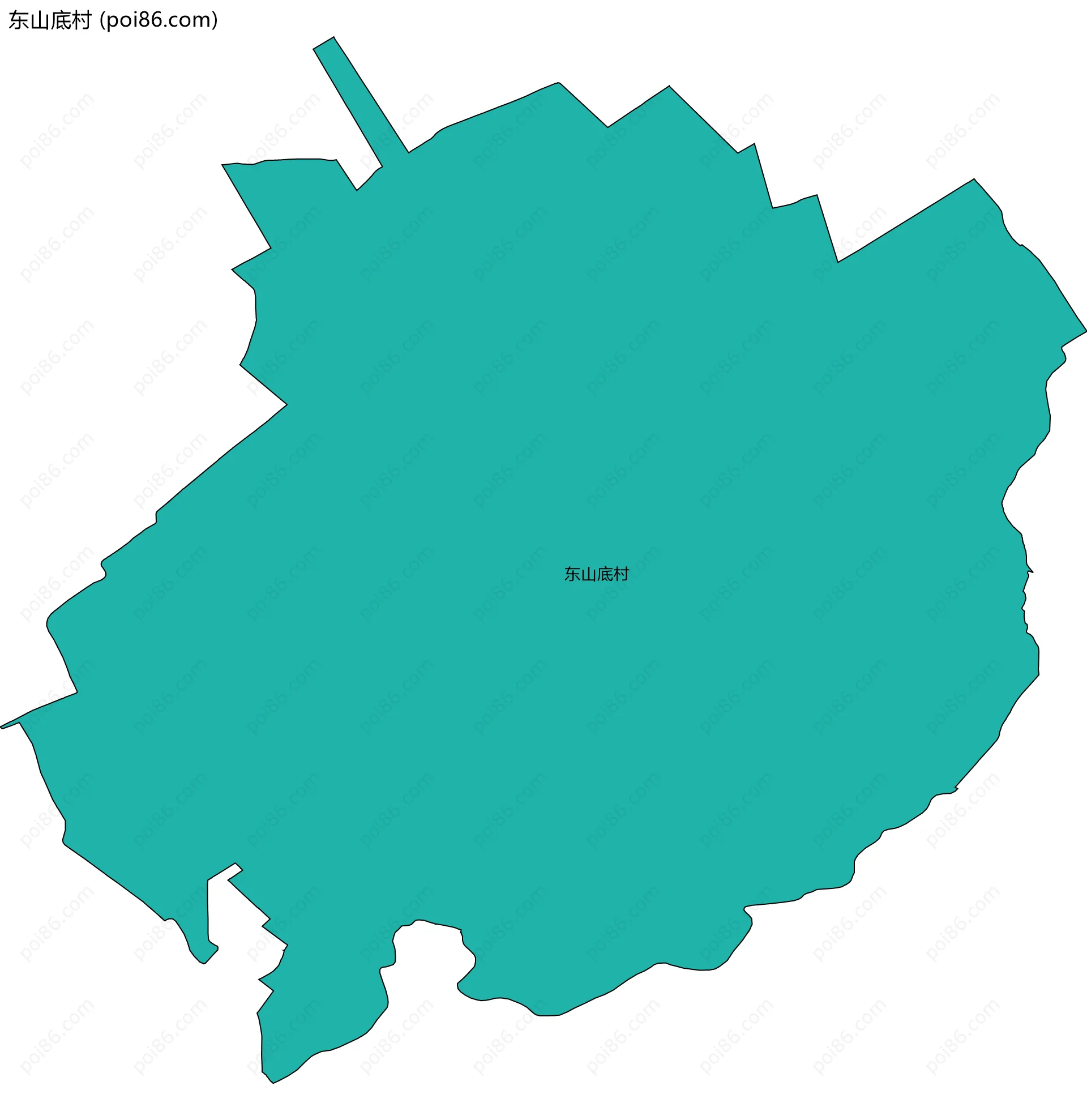 东山底村边界地图
