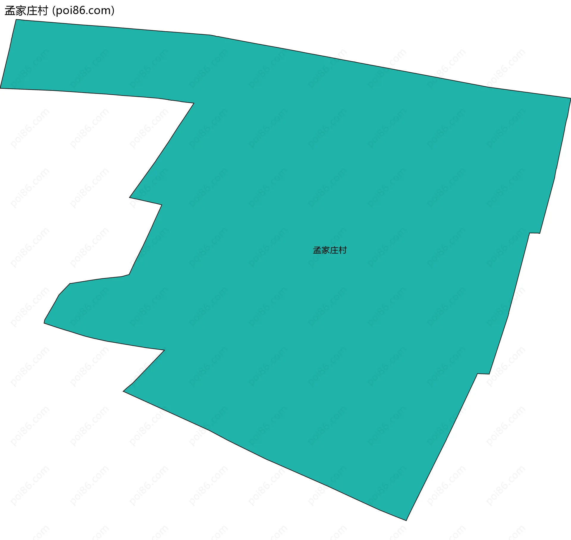 孟家庄村边界地图