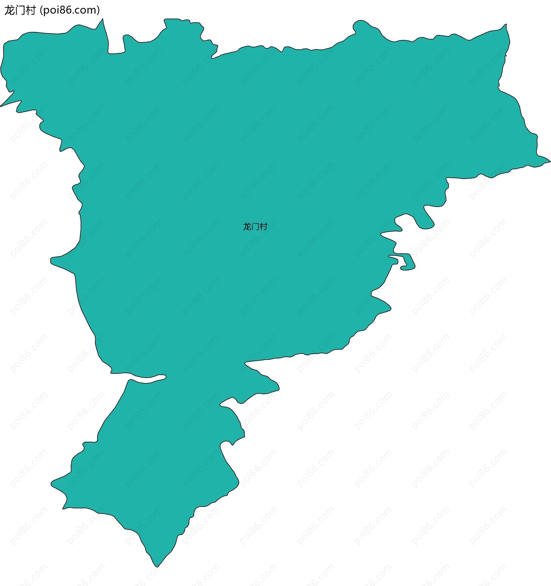 龙门村边界地图