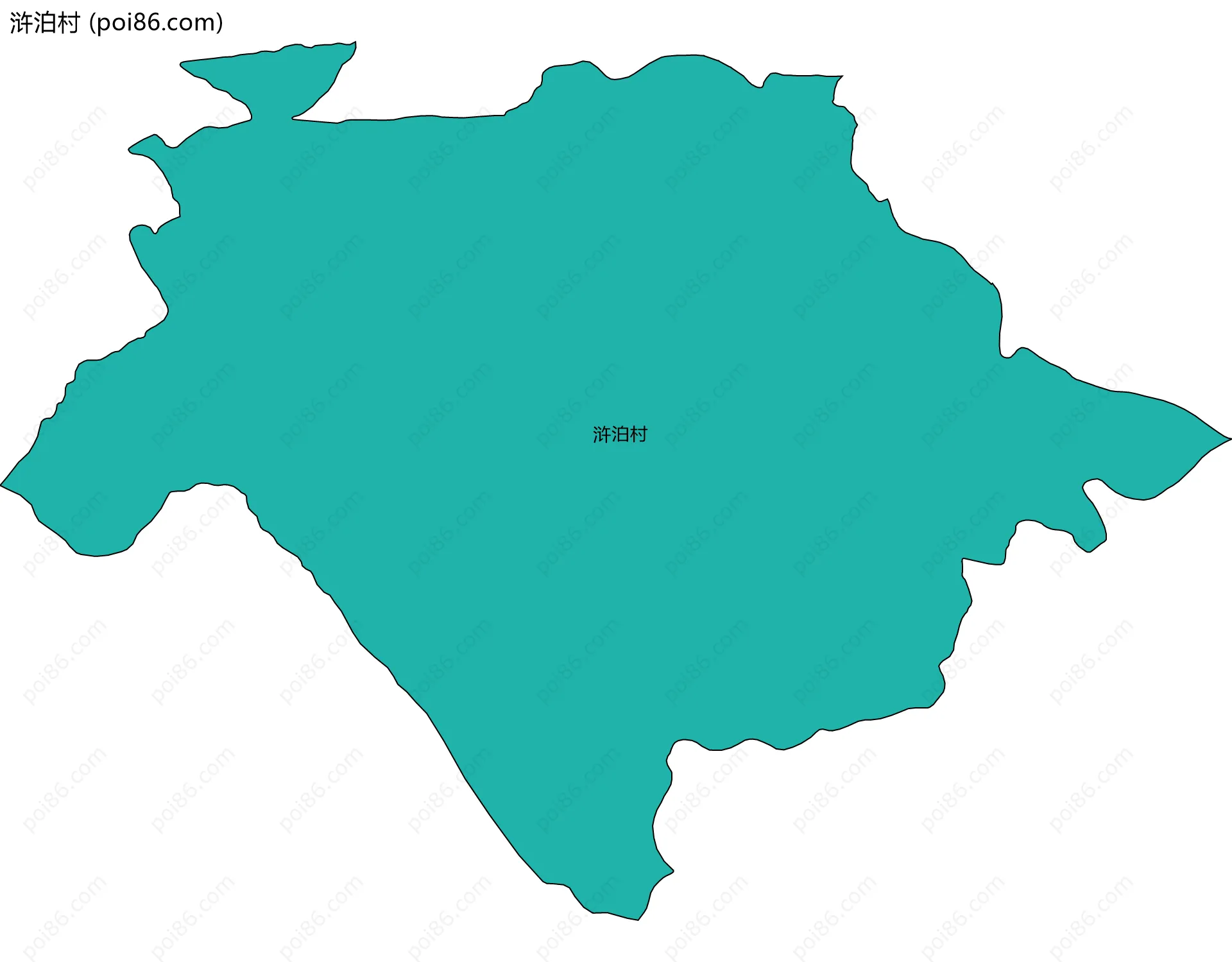 浒泊村边界地图