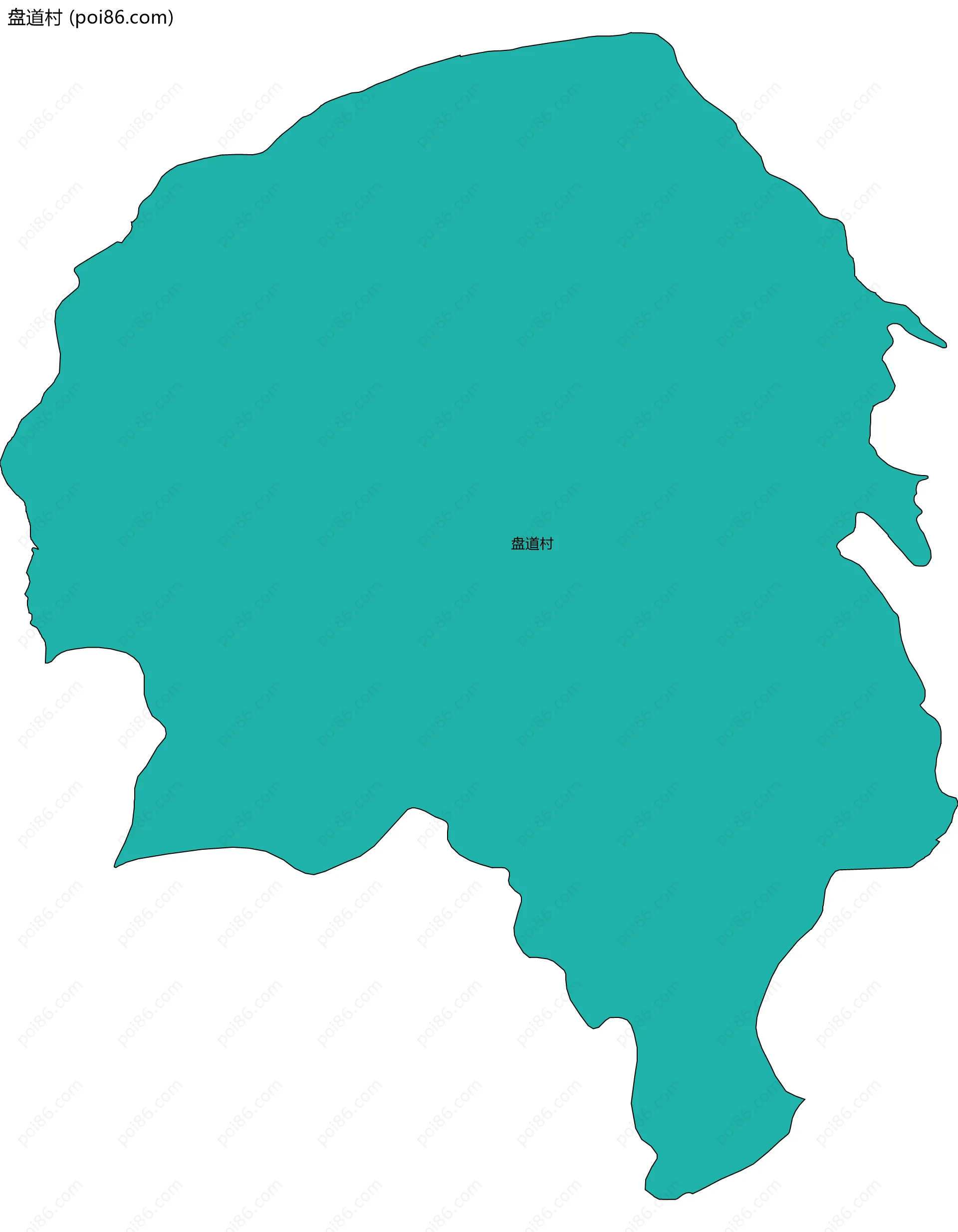 盘道村边界地图