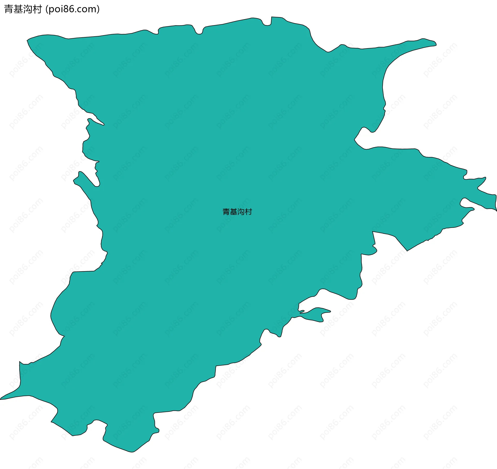 青基沟村边界地图