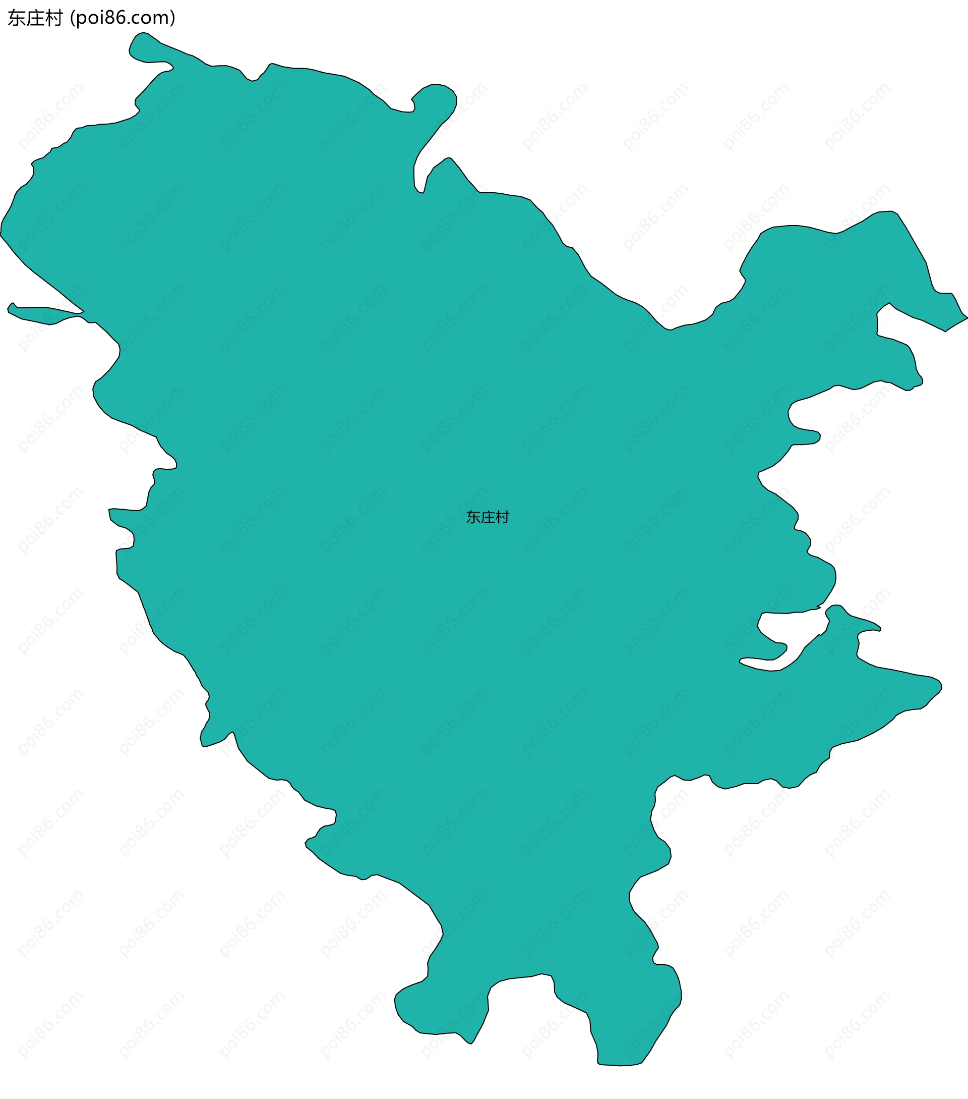 东庄村边界地图