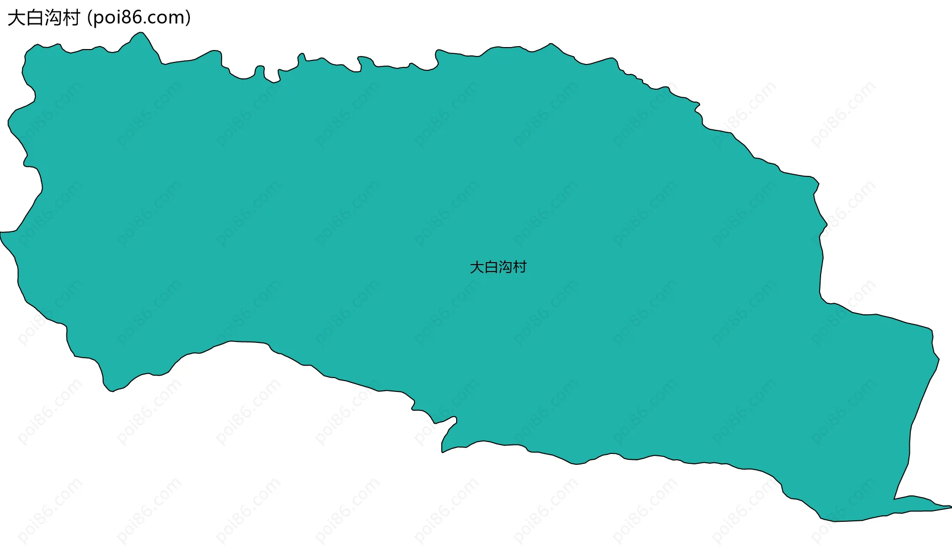 大白沟村边界地图