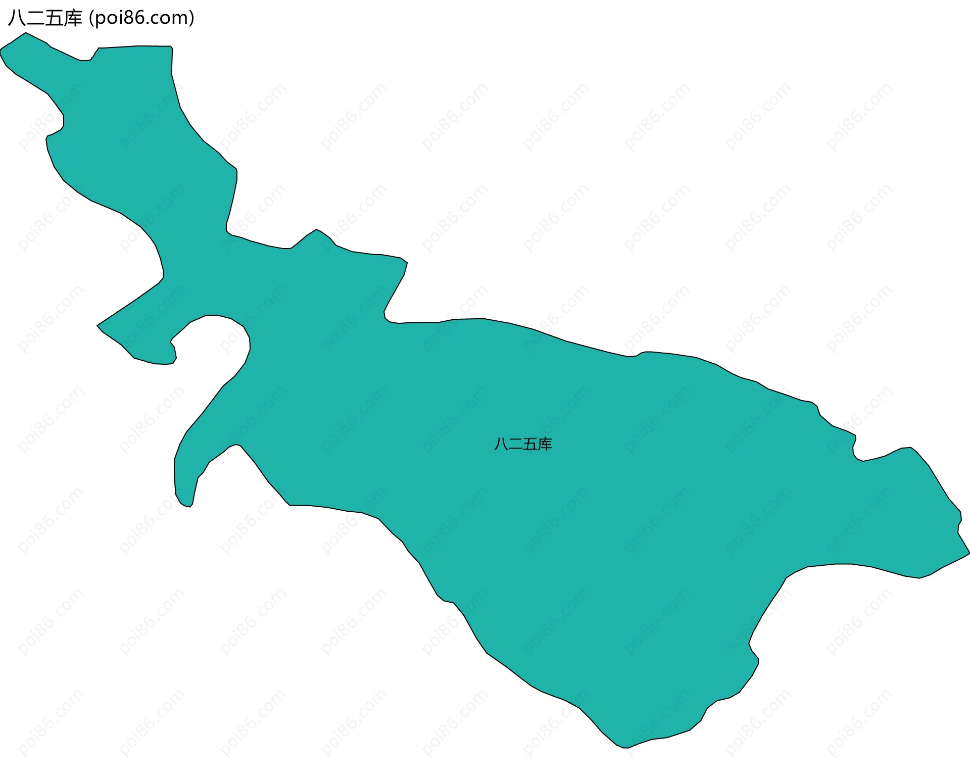 八二五库边界地图