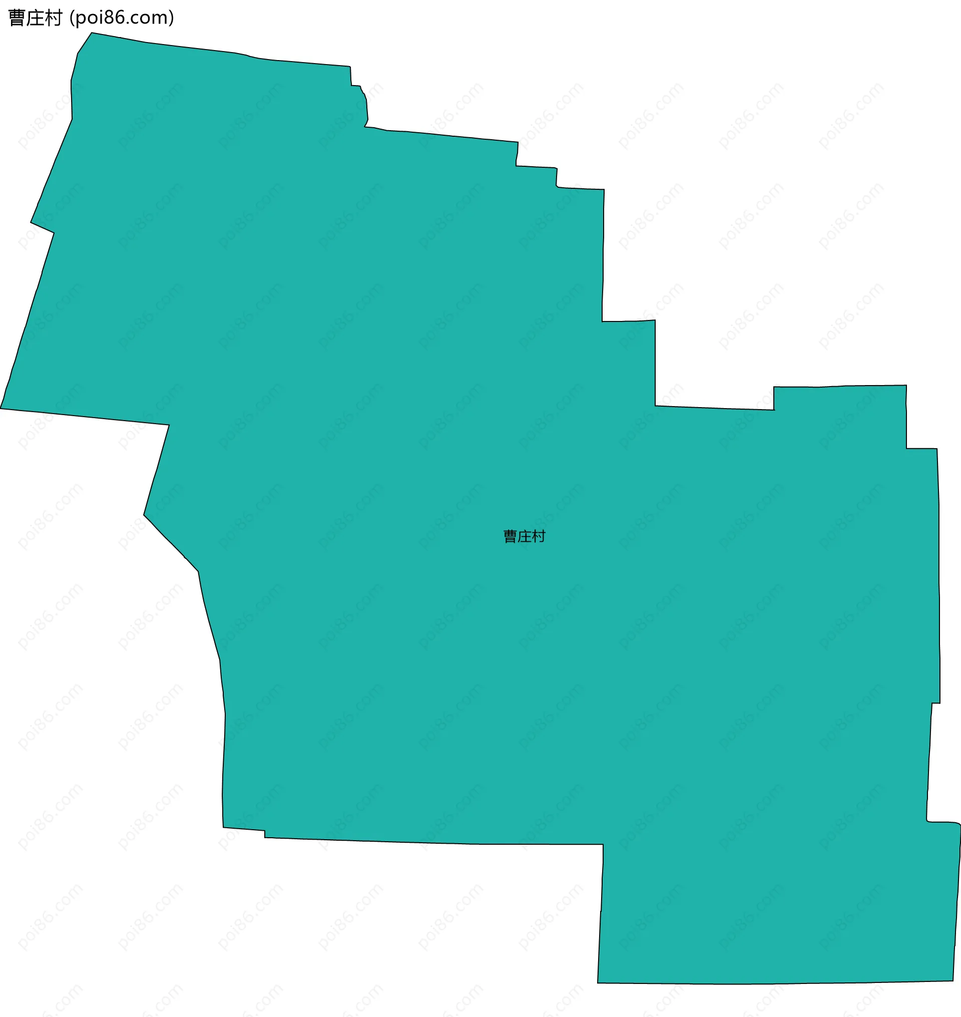 曹庄村边界地图