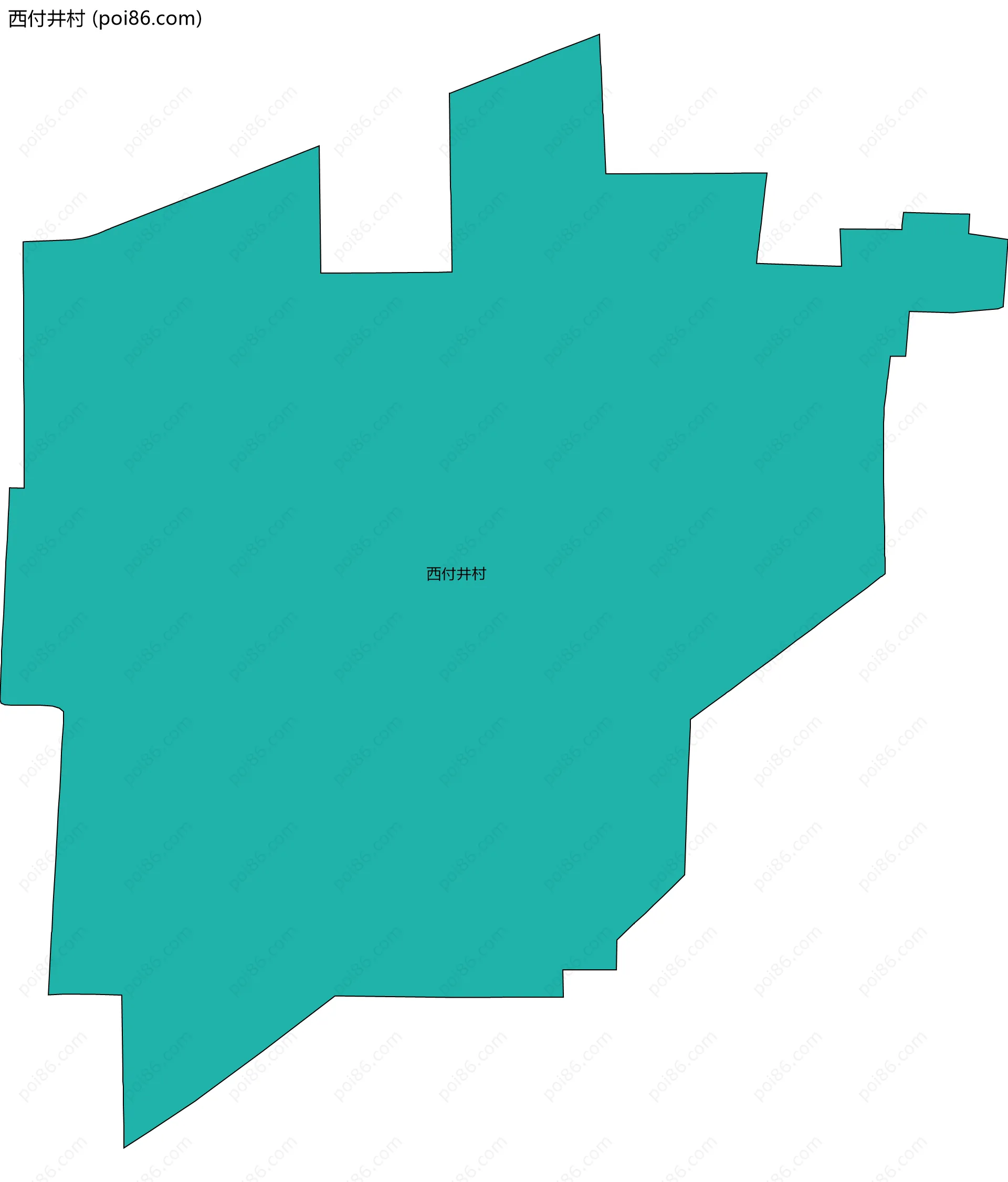 西付井村边界地图