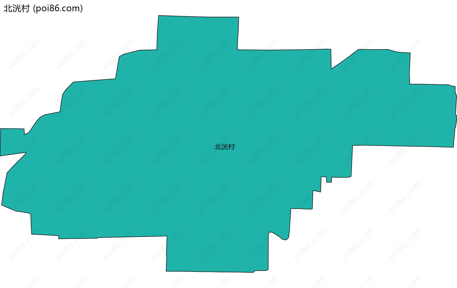 北洸村边界地图