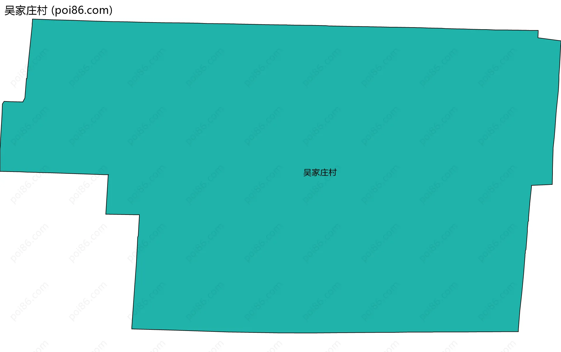 吴家庄村边界地图