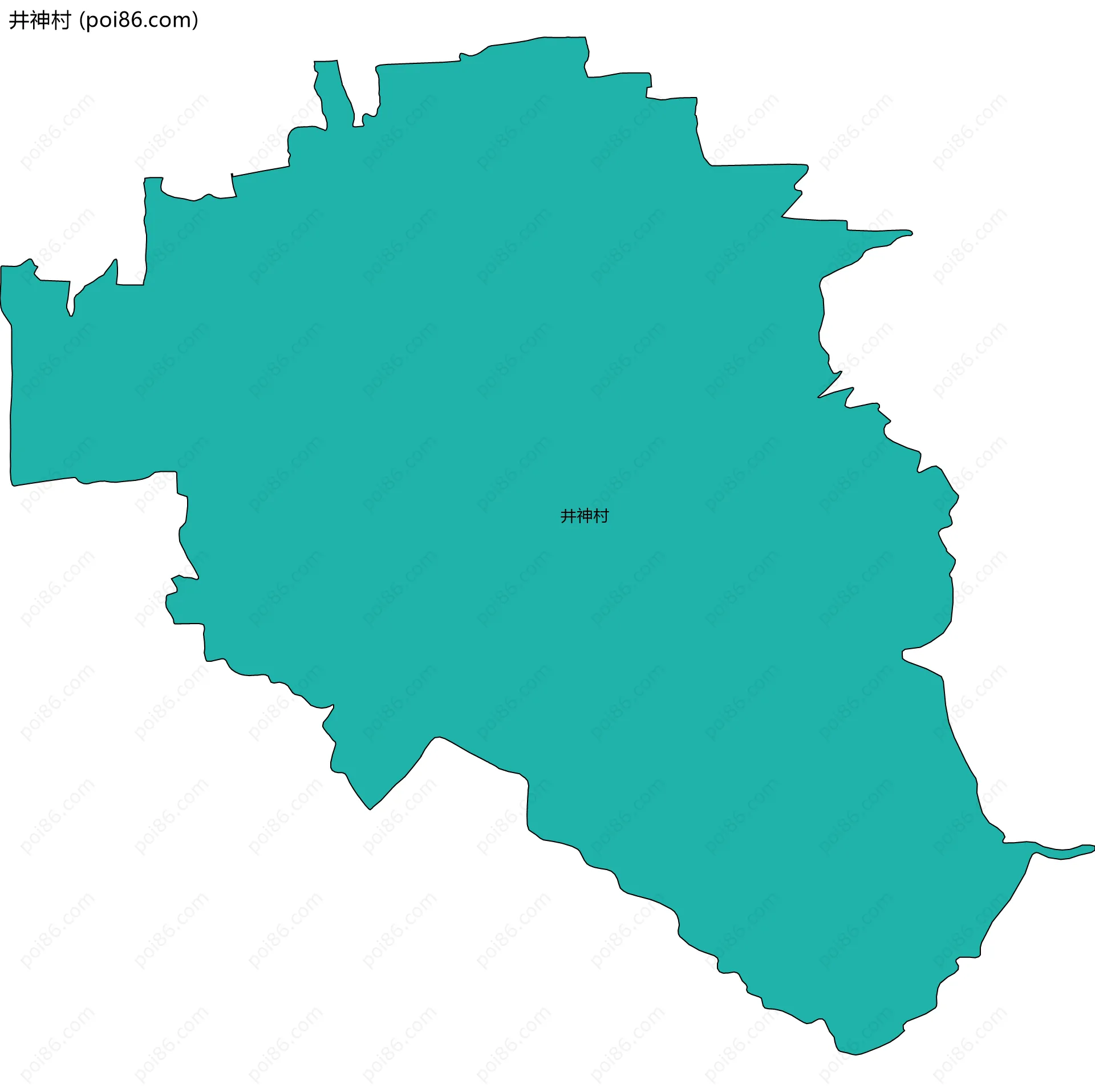井神村边界地图