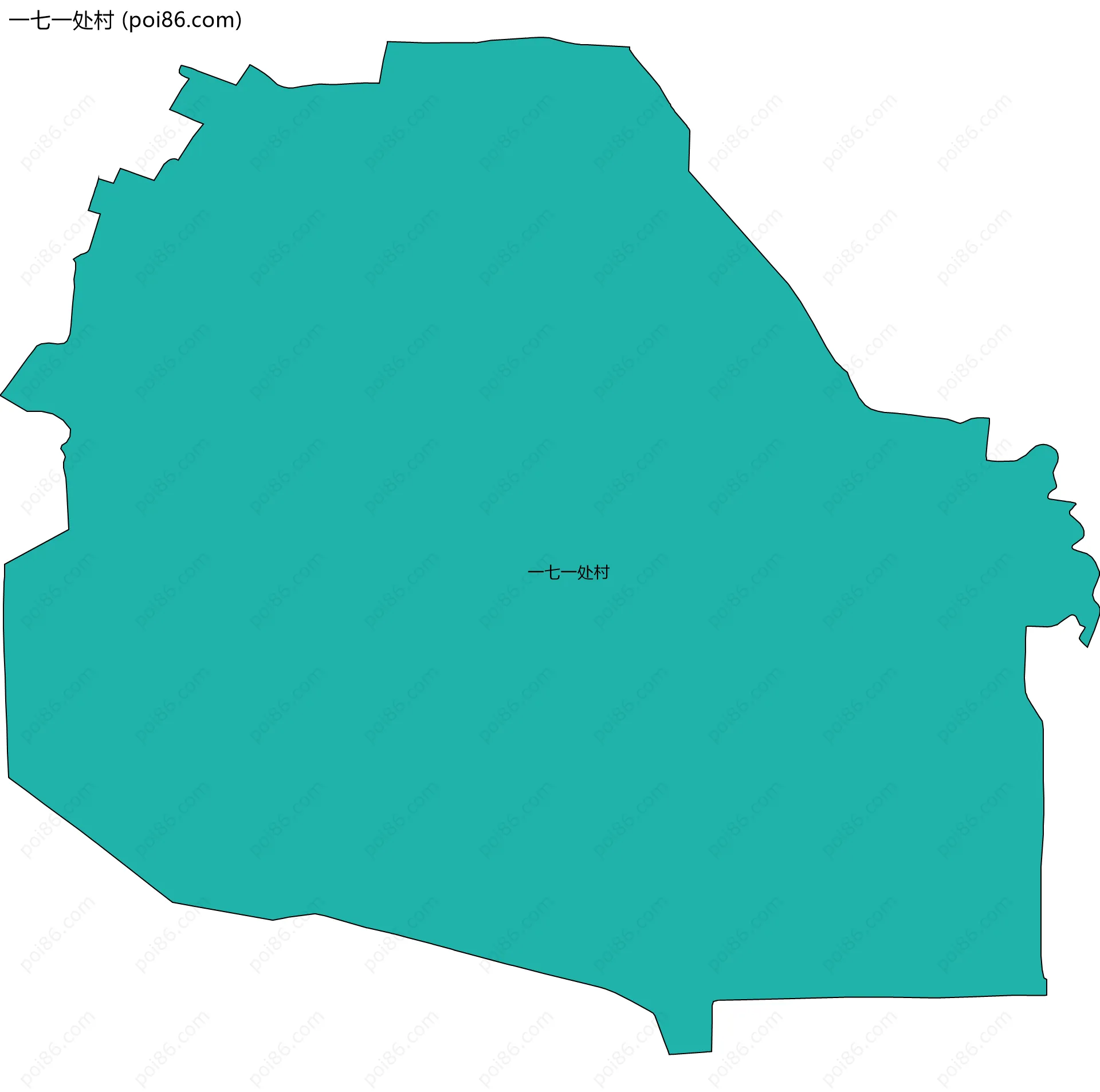 一七一处村边界地图