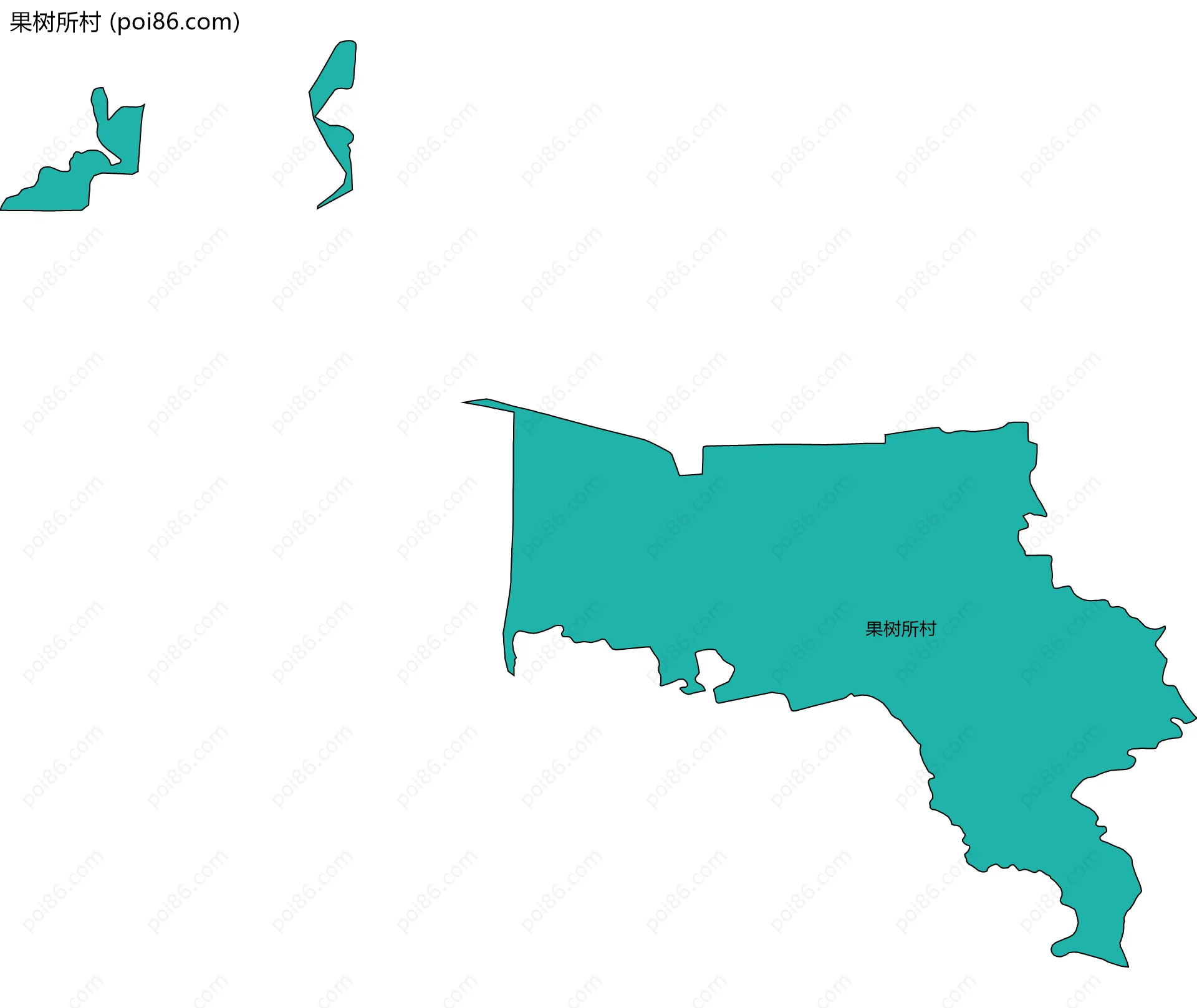 果树所村边界地图