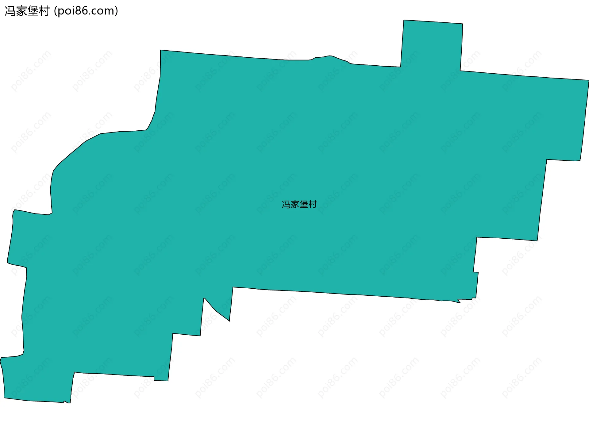 冯家堡村边界地图