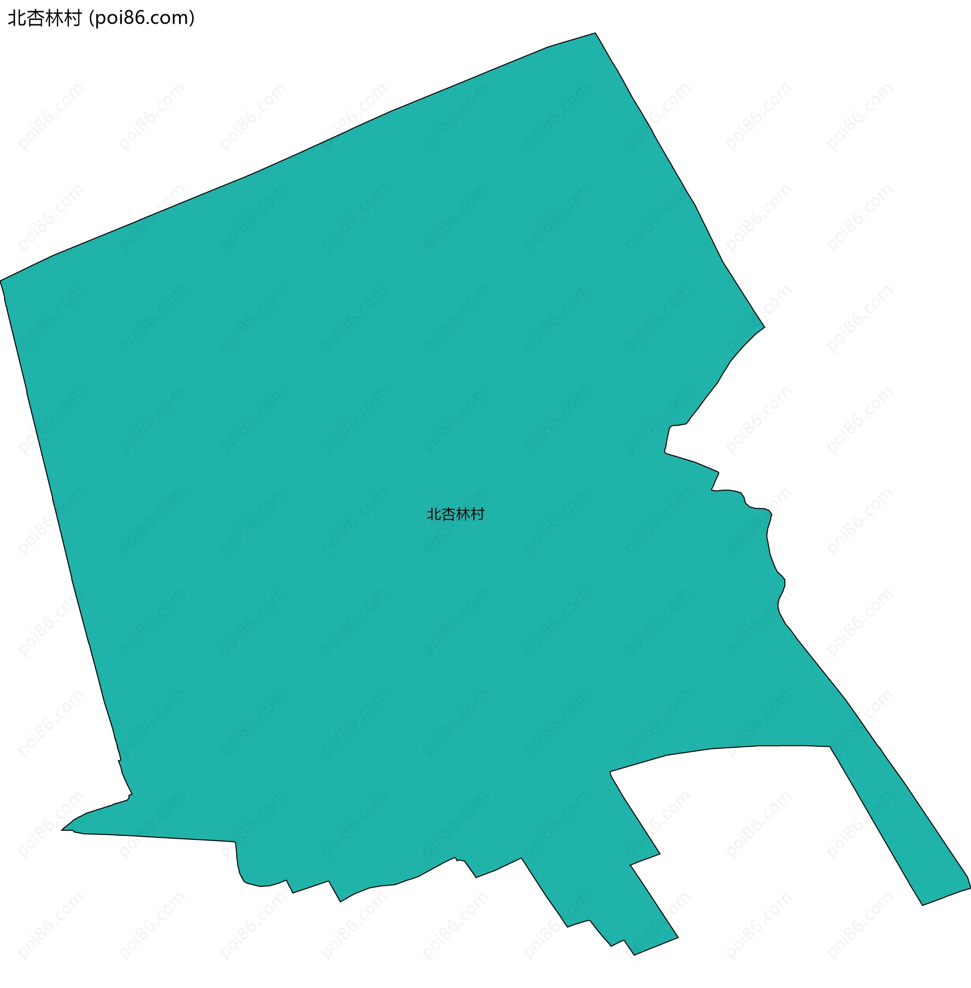 北杏林村边界地图