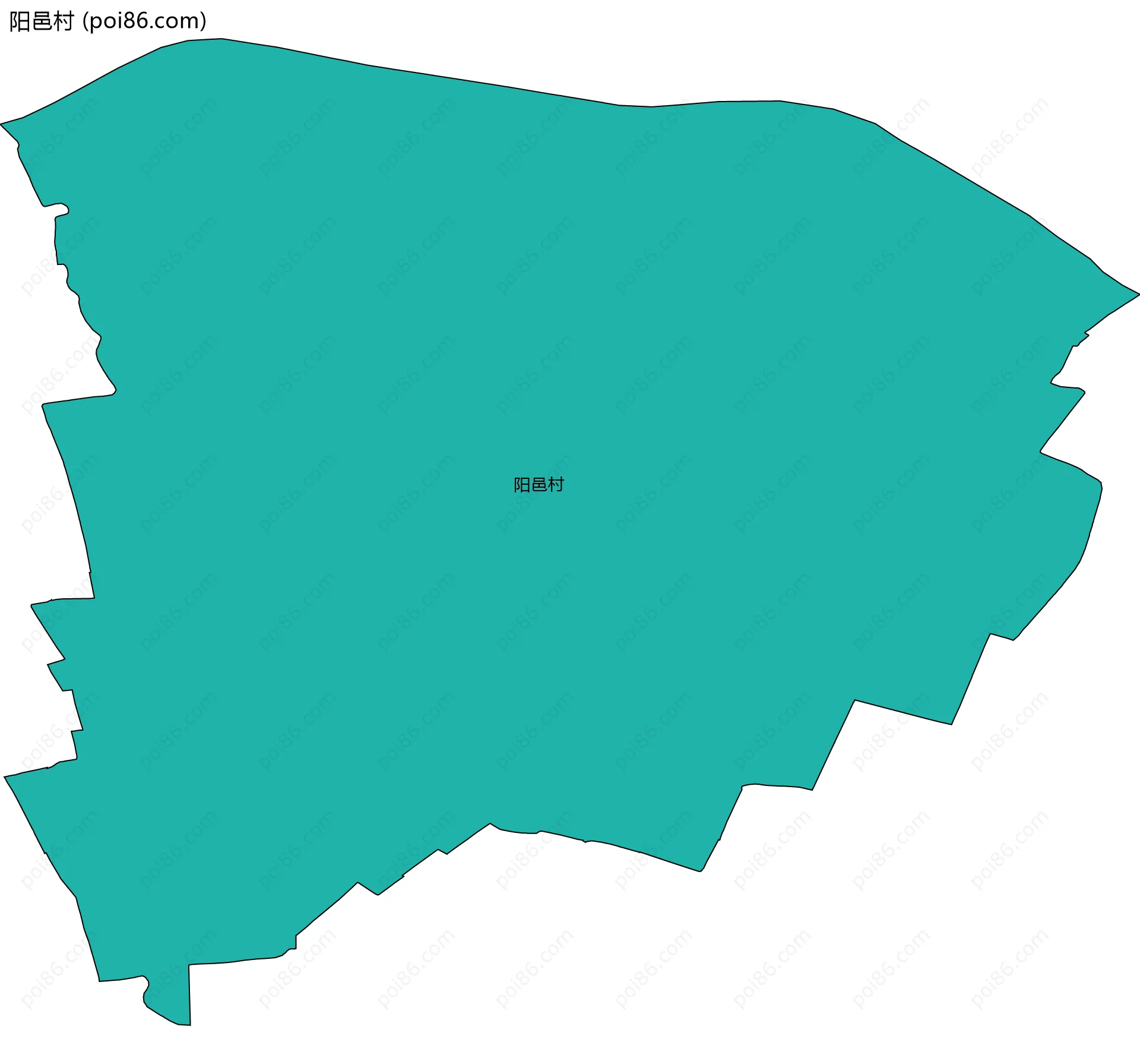 阳邑村边界地图