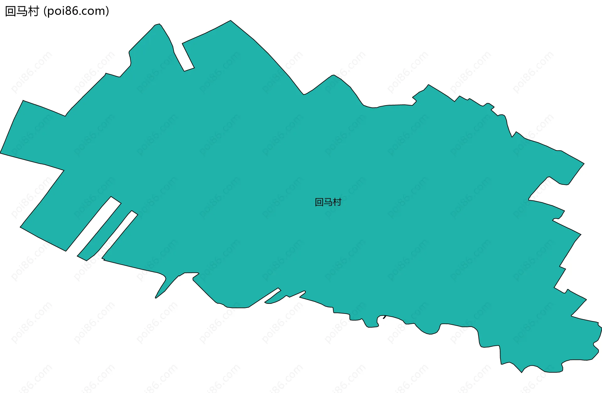 回马村边界地图