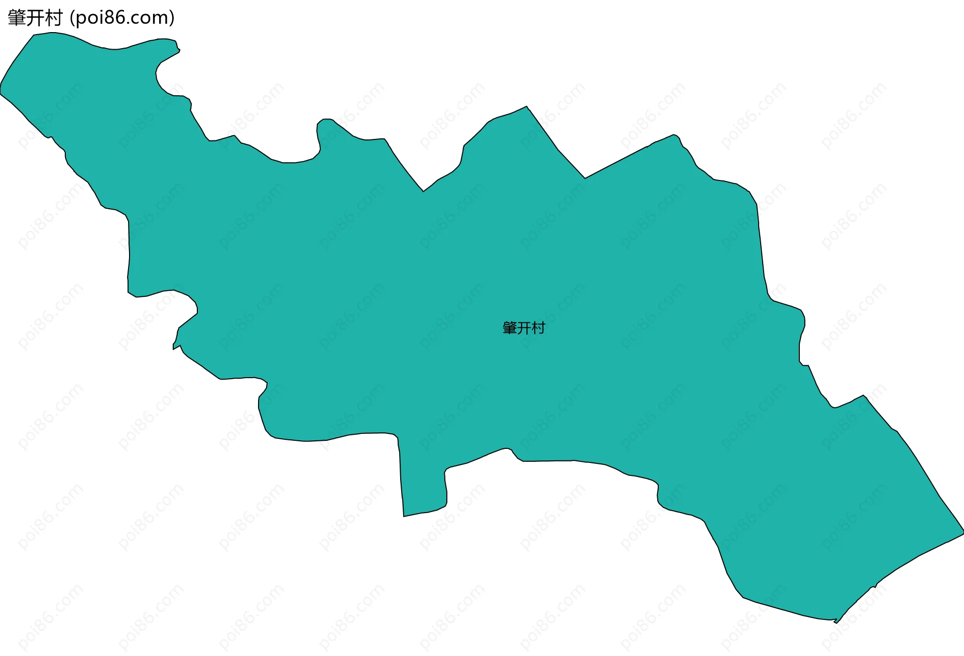 肇开村边界地图