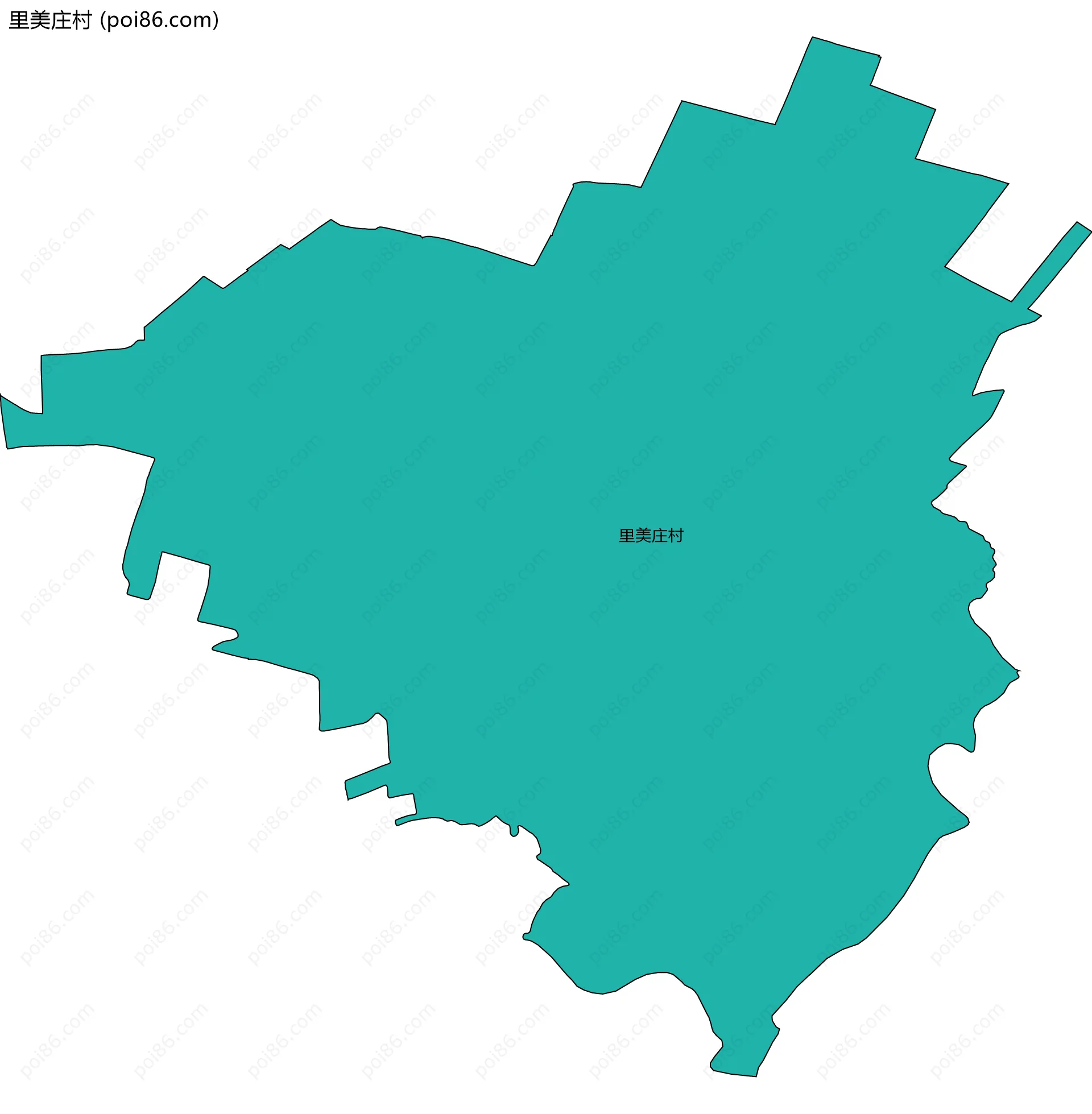 里美庄村边界地图