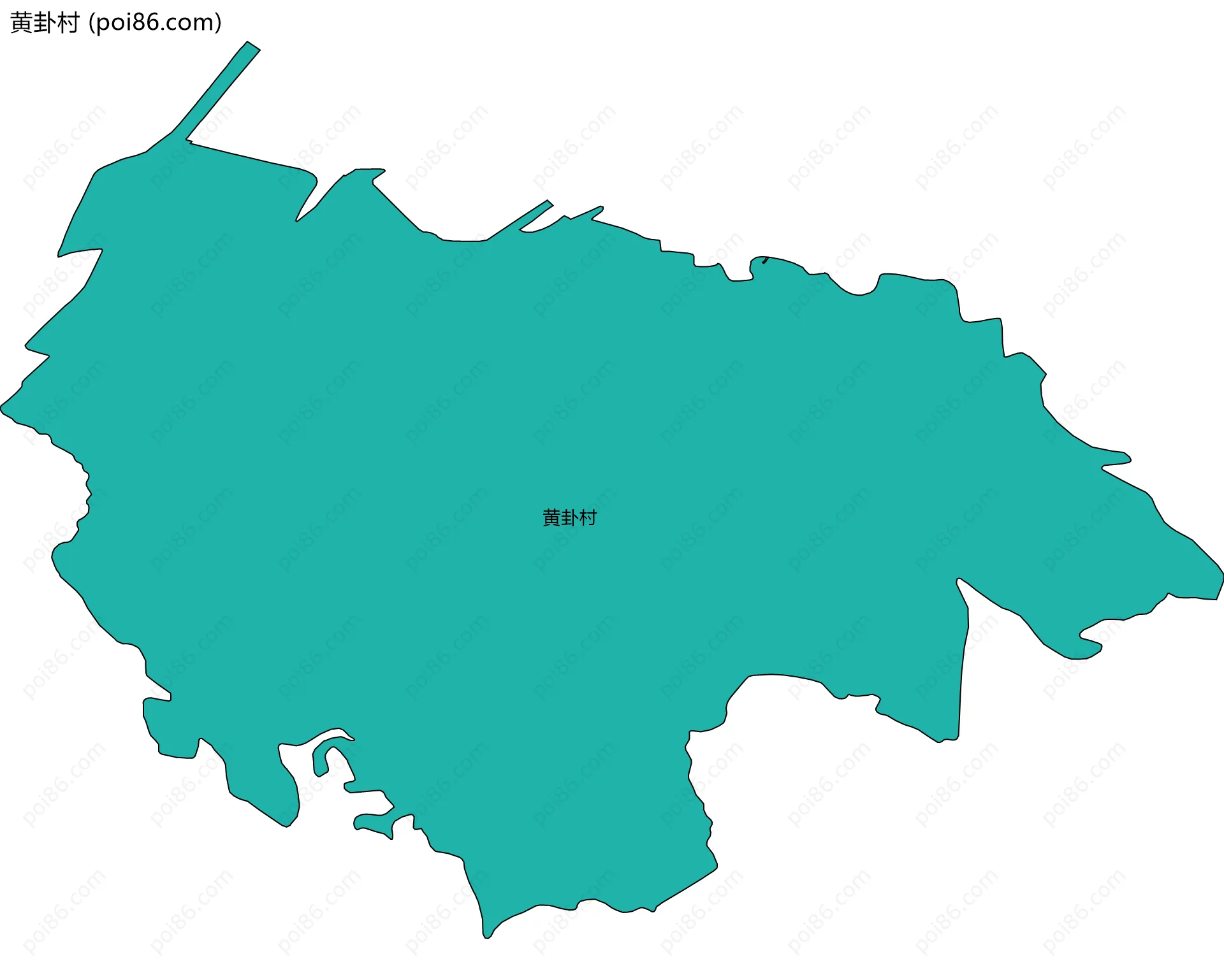 黄卦村边界地图