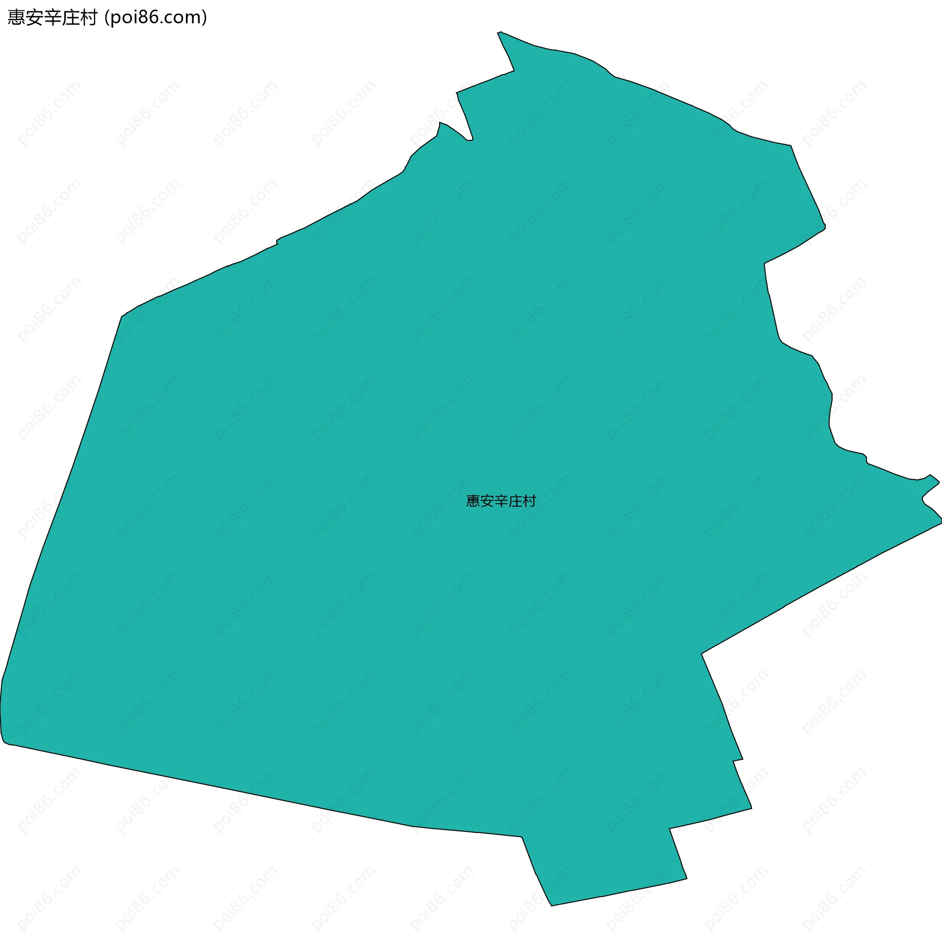 惠安辛庄村边界地图