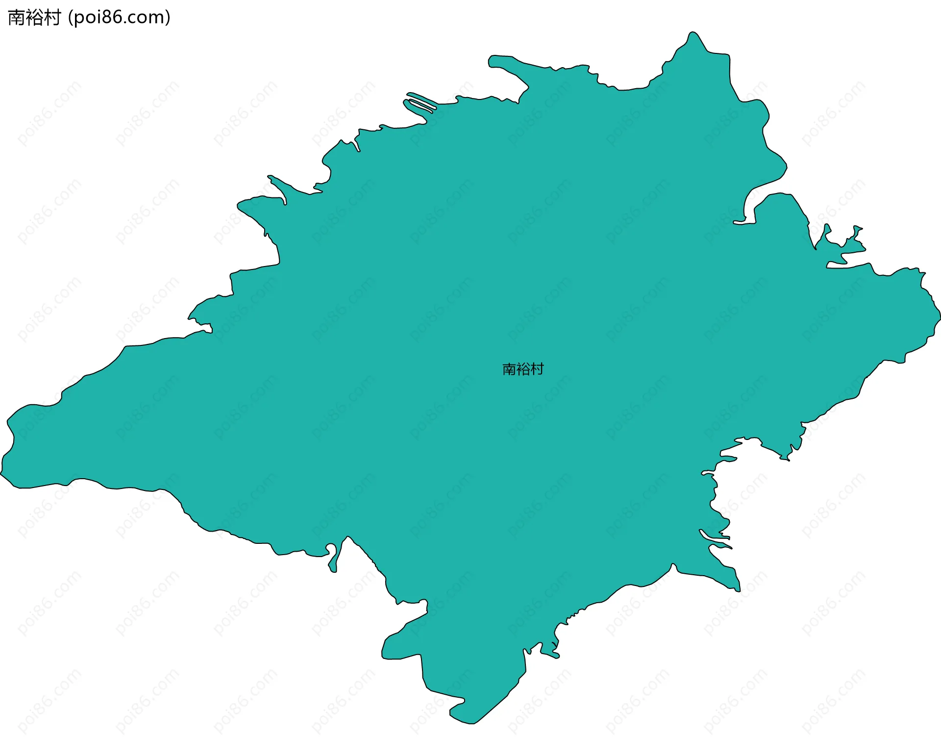 南裕村边界地图