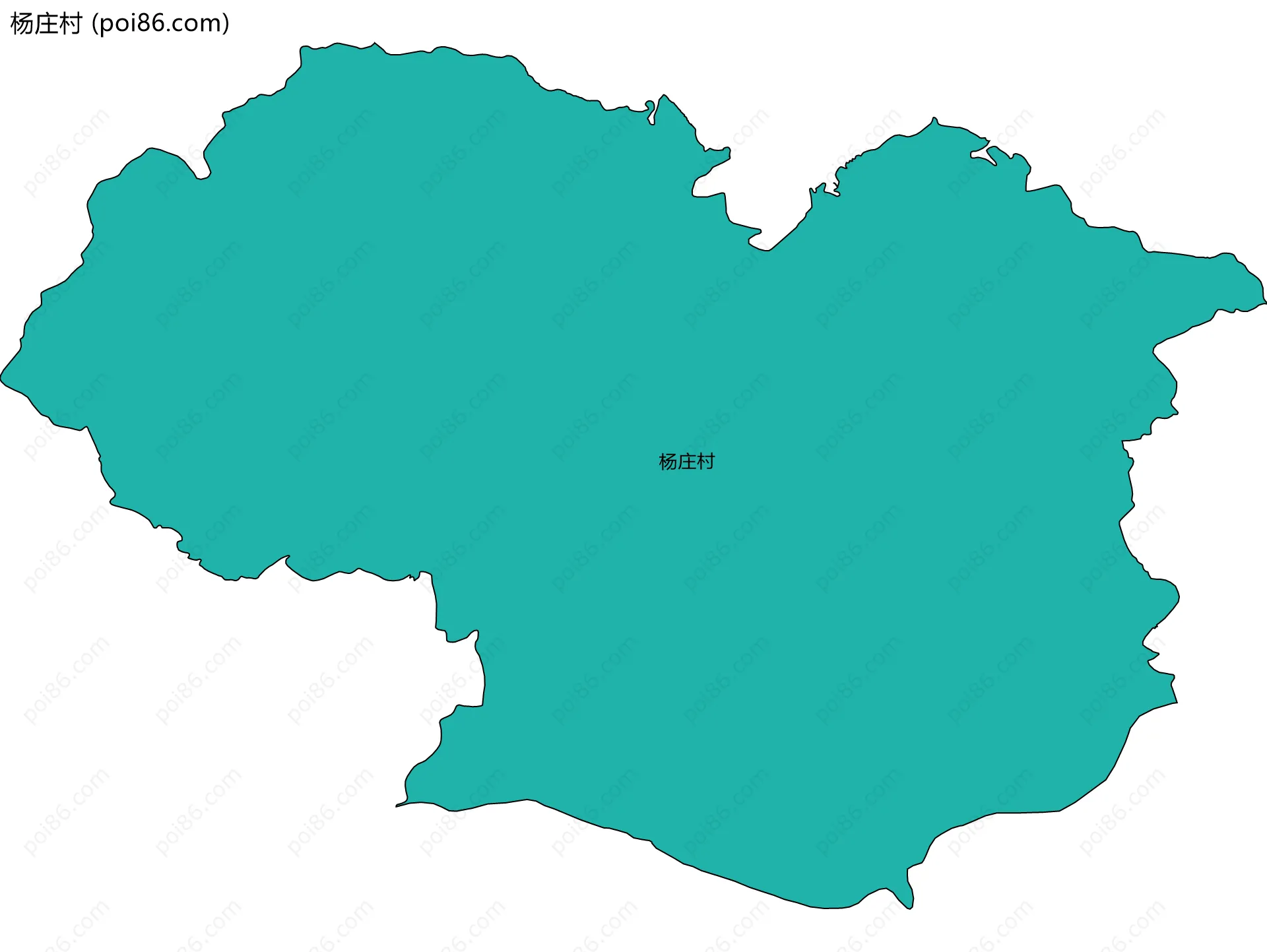 杨庄村边界地图