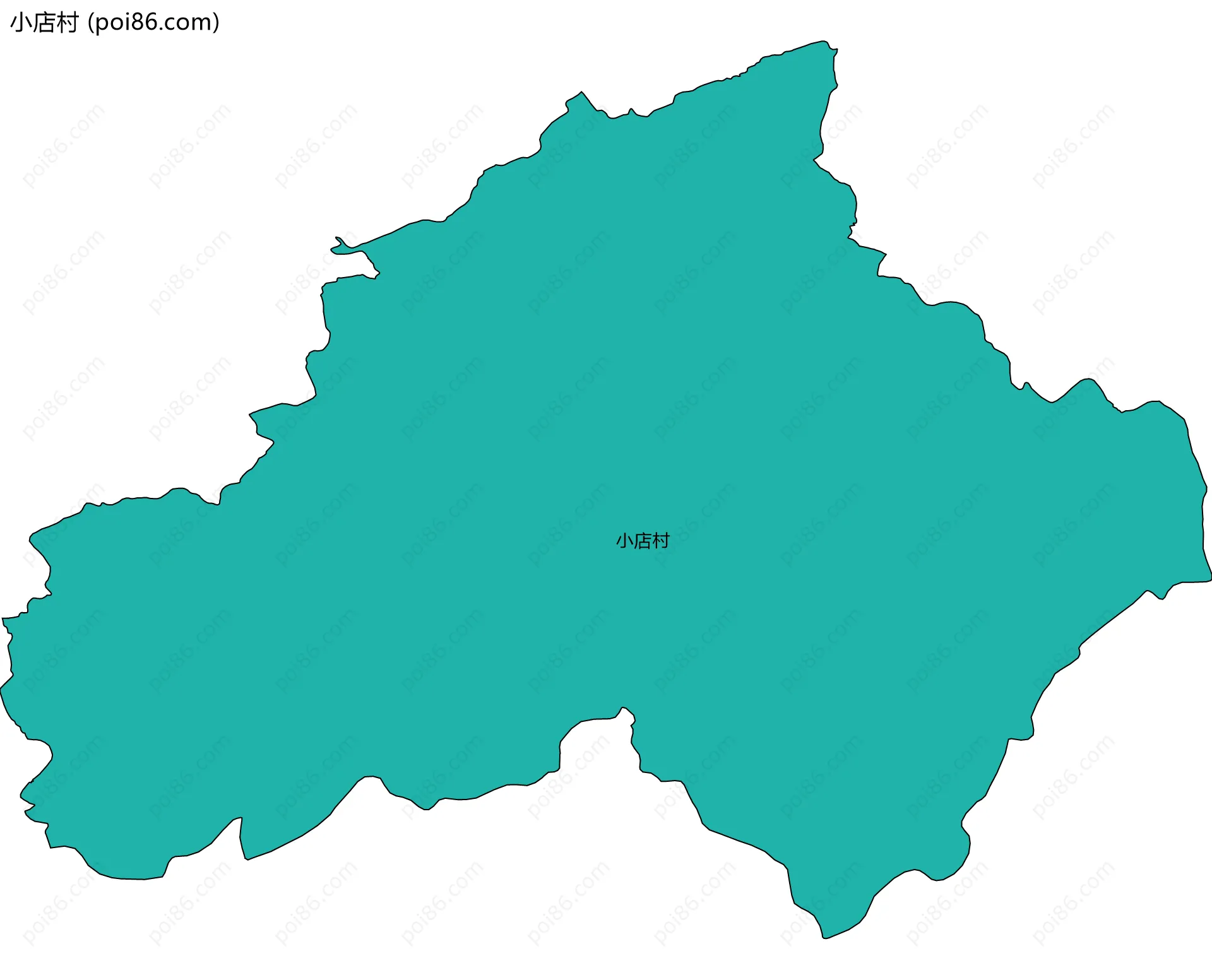 小店村边界地图